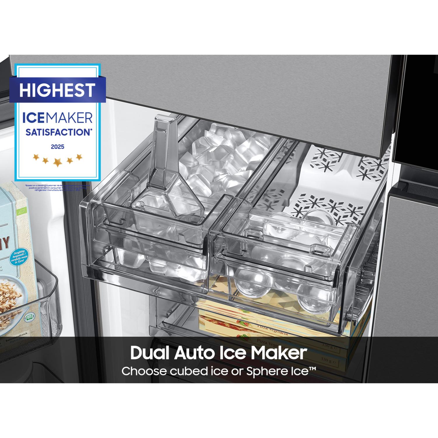 Samsung Bespoke 36 in. 22.5 cu. ft. Smart Counter Depth 4-Door French Door Refrigerator with Internal Water Dispenser - Fingerprint Resistant Stainless Steel, Fingerprint Resistant Stainless, hires