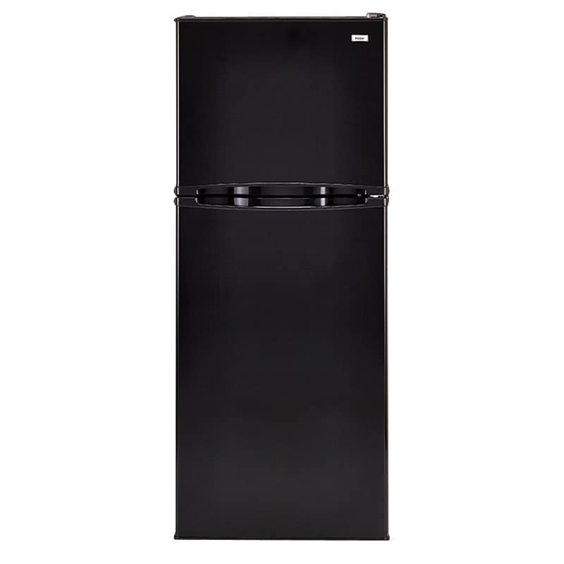 Haier 24 in. 9.8 cu. ft. Counter Depth Top Freezer Refrigerator - Black, Black, hires