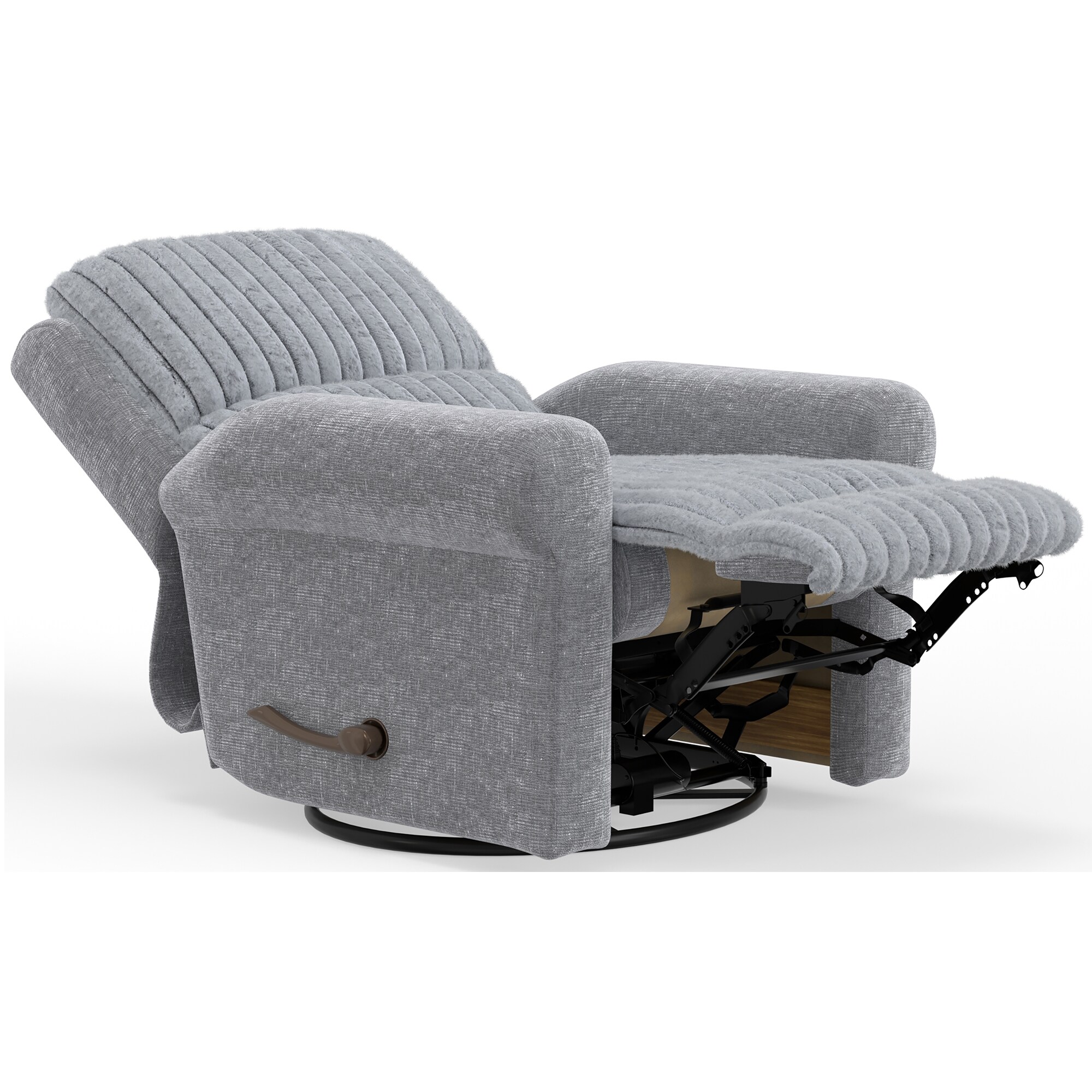 Catnapper Foxy Swivel Glider Recliner - Nickel, , hires