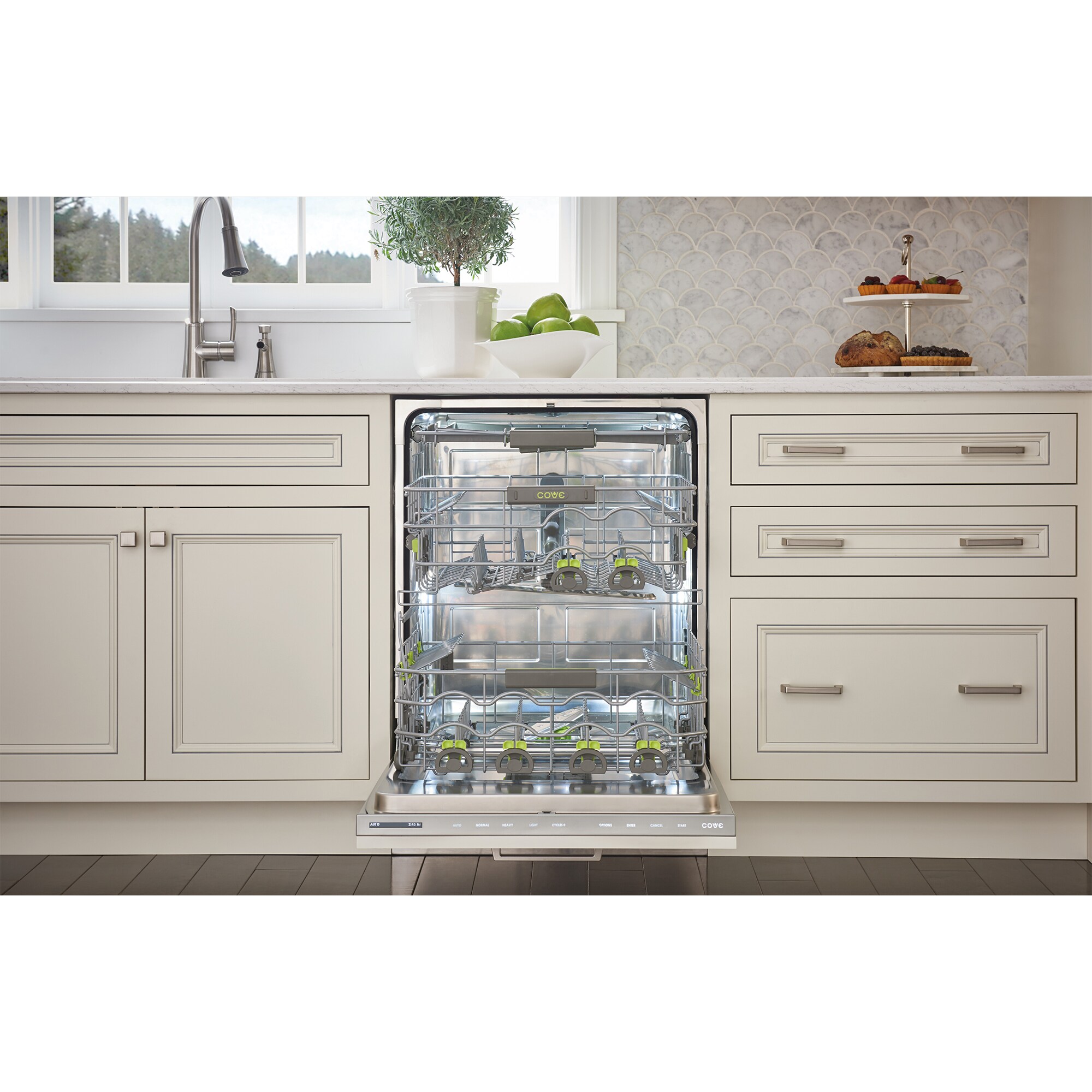 Cove 24 in. Top Control Smart Dishwasher with 41 dBa Sound Level & 3rd-Rack - Custom Panel Ready, , hires