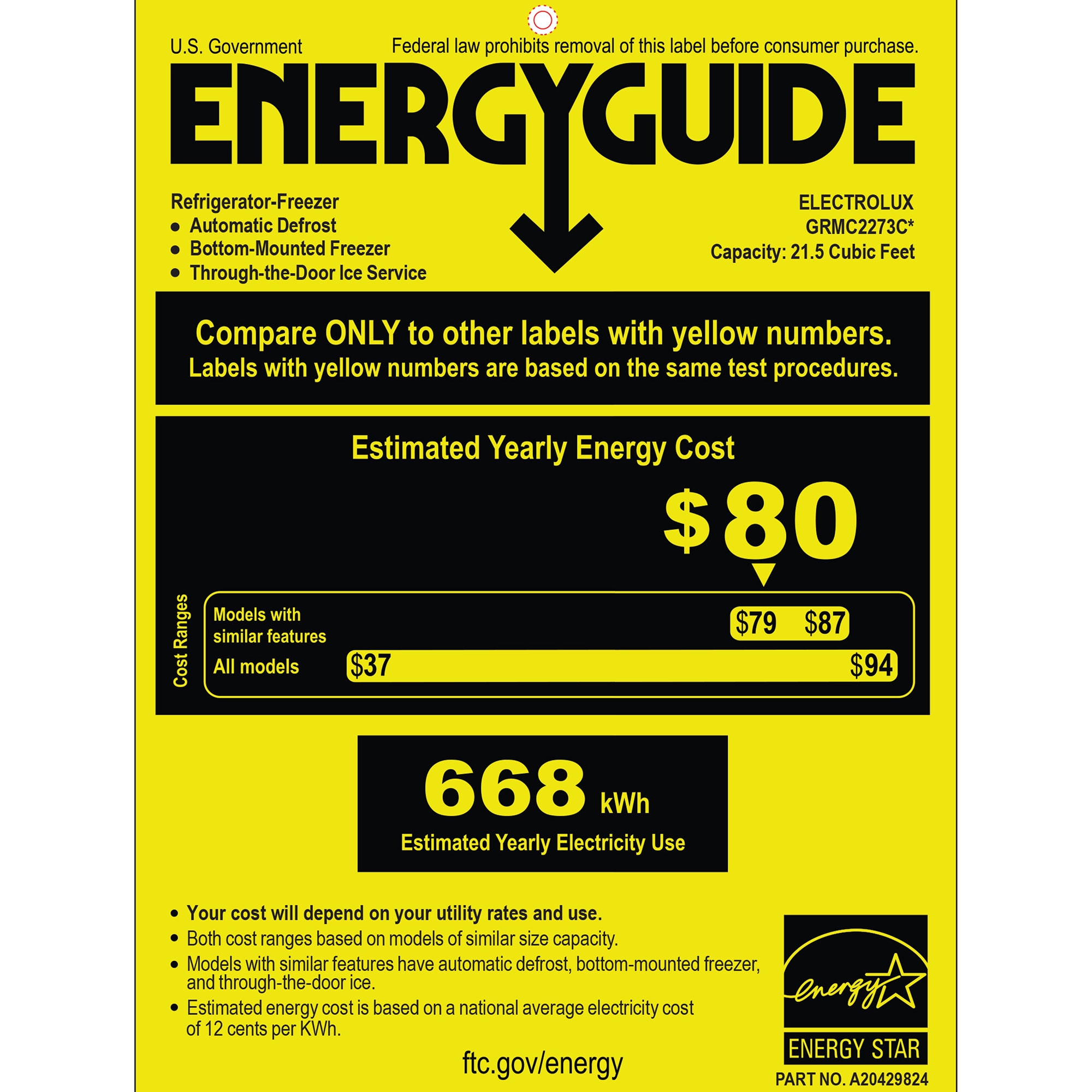 Frigidaire Gallery 36 in. 21.5 cu. ft. Counter Depth 4-Door French Door Refrigerator with Ice & Water Dispenser - Black Stainless, Black Stainless, hires