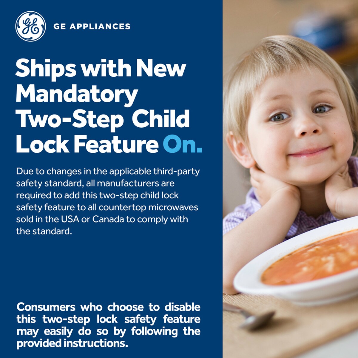 GE 24 in. 2.0 cu. ft. 1200W Countertop Microwave with Sensor Cooking - White, White, hires