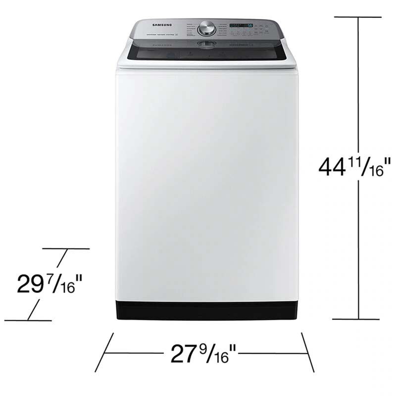 Samsung 27 in. 5.2 cu. ft. Smart Top Load Washer with Super Speed Wash - White, , hires