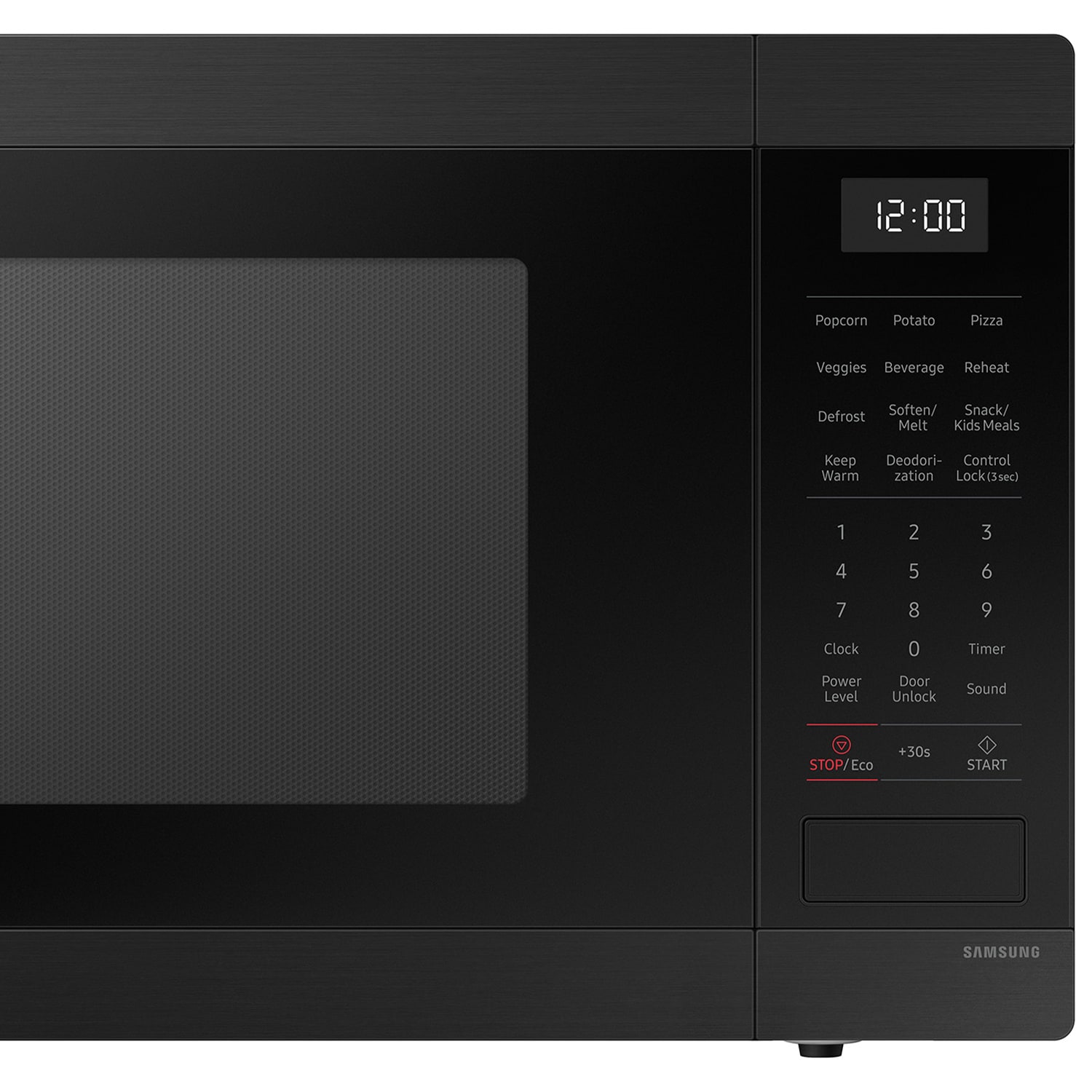 Samsung 24 in. 1.9 cu. ft. 900W Countertop Microwave with Sensor Cooking - Matte Black Steel, , hires
