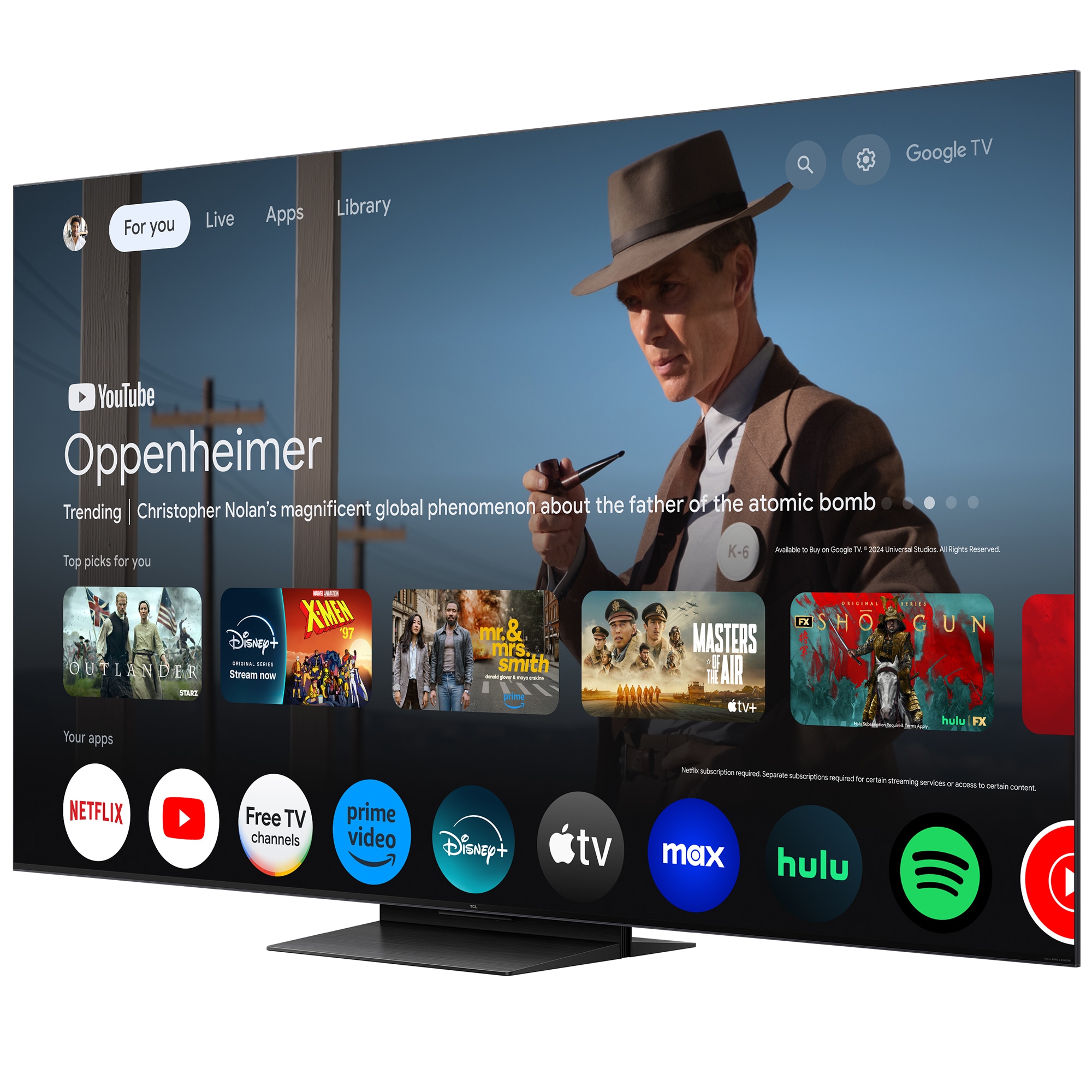 TCL - 75" Class QM7K QLED Mini-LED 4K UHD Smart Google TV, , hires
