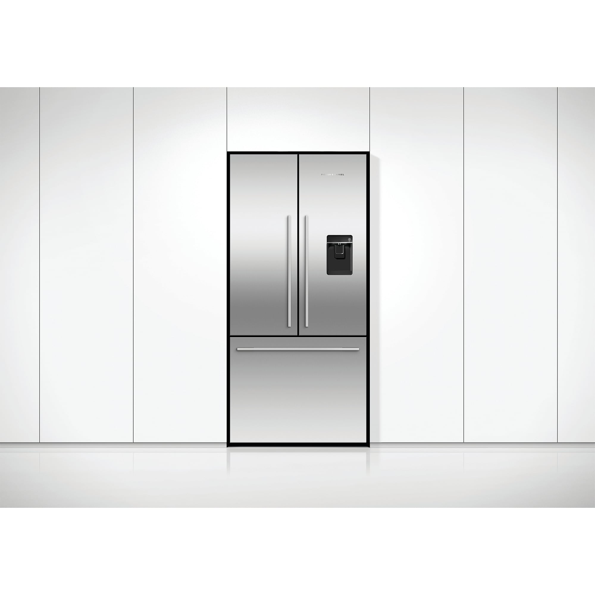 Fisher & Paykel Series 7 31 in. 16.9 cu. ft. Smart Counter Depth French Door Refrigerator with Water Dispenser - Stainless Steel, , hires