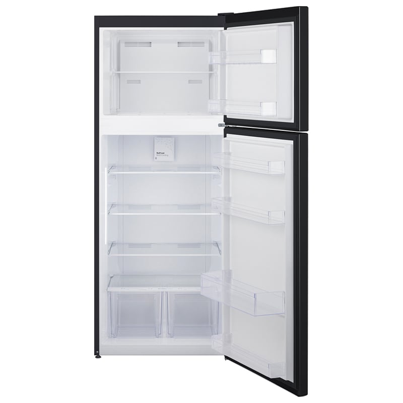 Summit 28 in. 14.3 cu. ft. Counter Depth Top Freezer Refrigerator - Black, Black, hires
