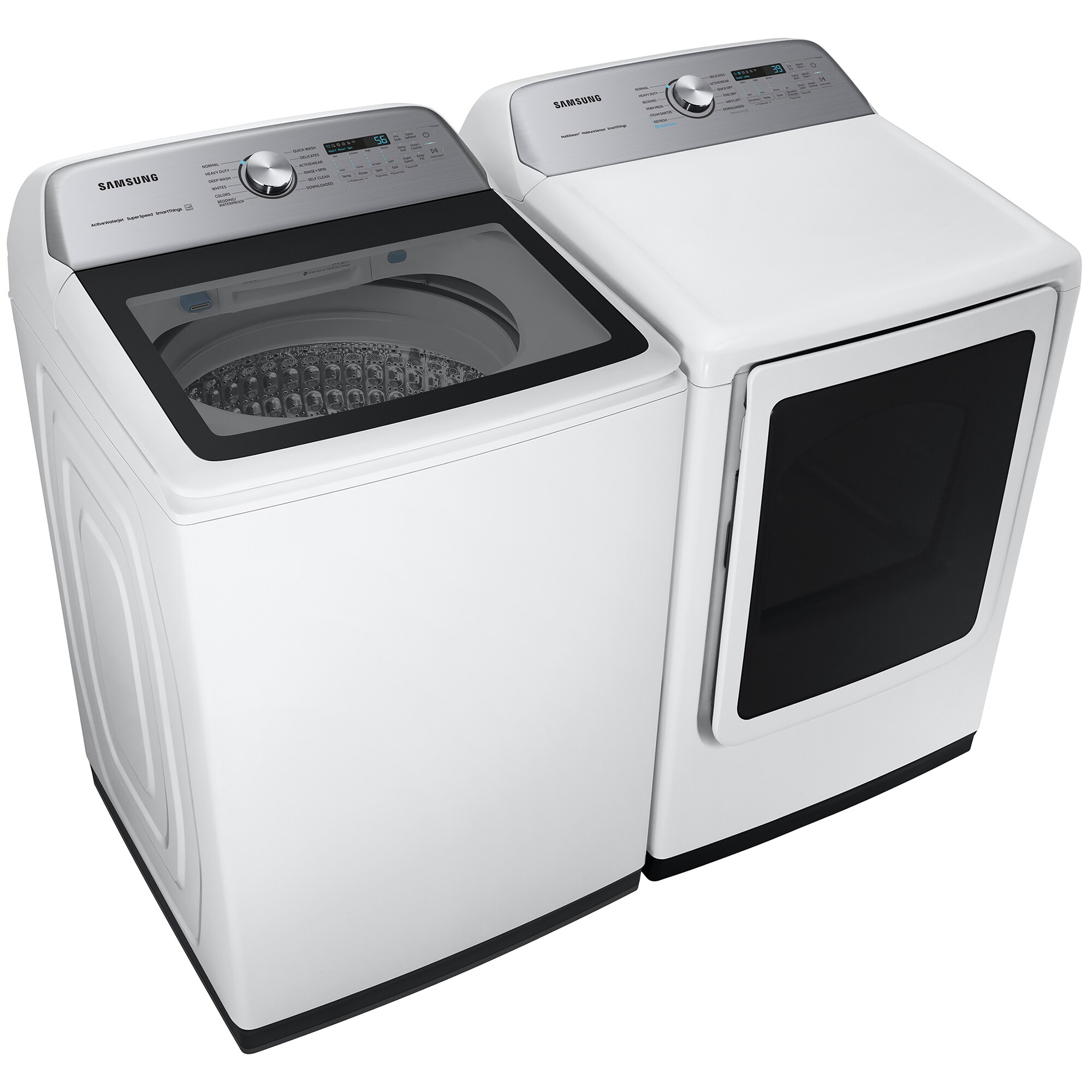 Samsung 27 in. 7.4 cu. ft. Smart Gas Dryer with Sanitize+, Steam Cycle & Sensor Dry - White, White, hires
