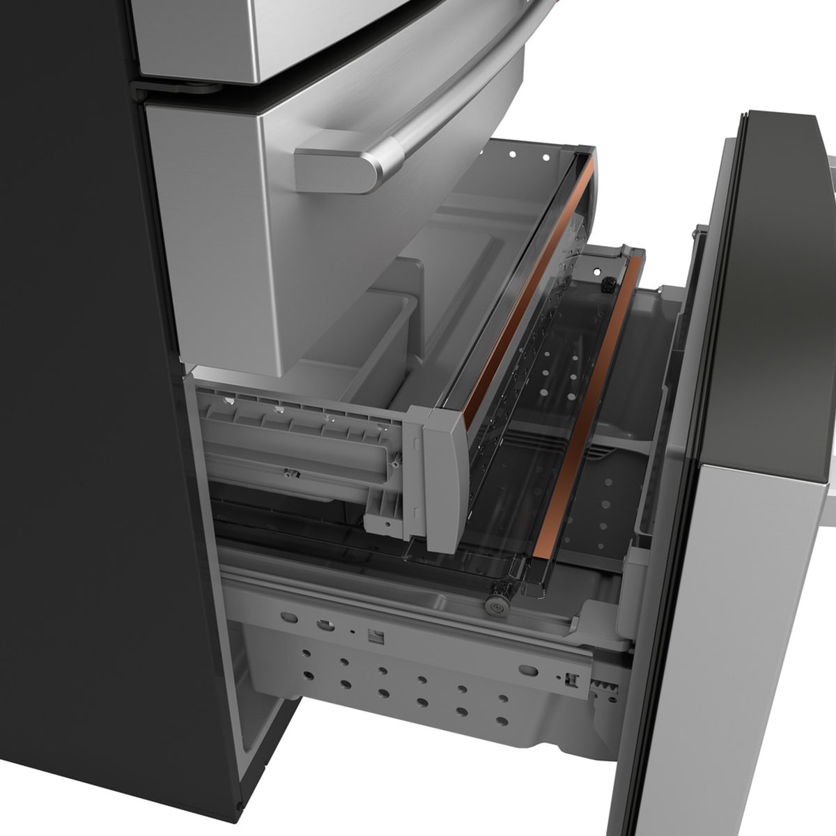 Cafe 36 in. 23.2 cu. ft. Smart Counter Depth 4-Door French Door Refrigerator with Internal Water AutoFill Pitcher - Stainless Steel, , hires