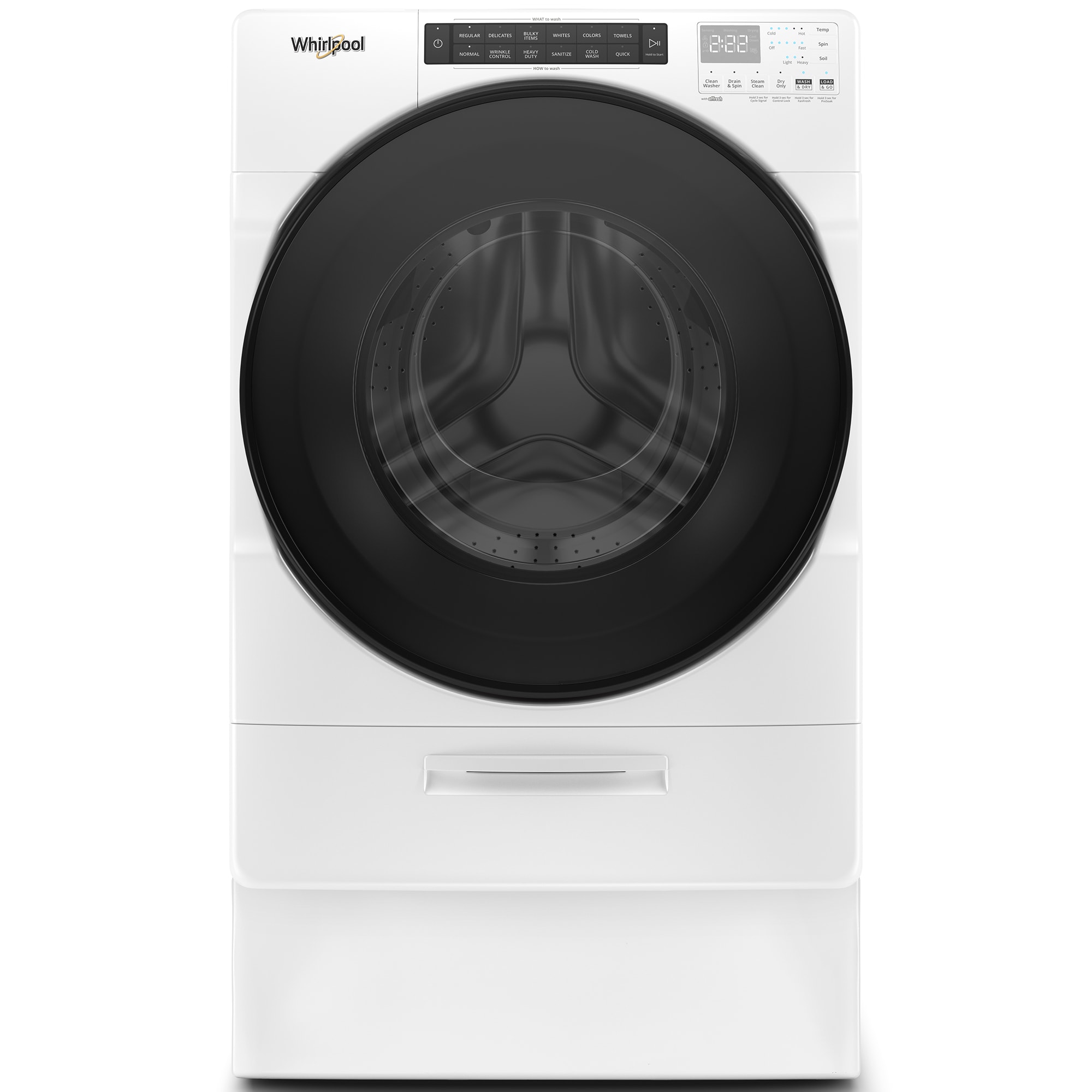 Whirlpool 27 in. 4.5 cu. ft. Electric All-in-One Front Load Washer-Dryer Combo with 1 Dryer Program & Wrinkle Care - White, , hires