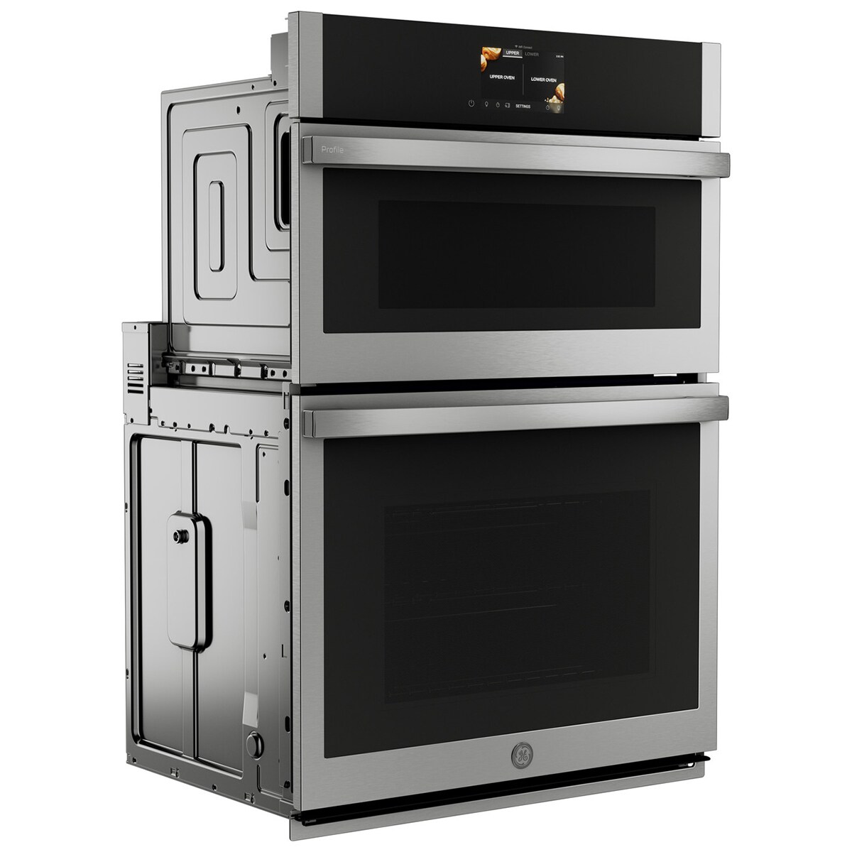 GE Profile 30 in. 6.4 cu. ft. Smart Speed/Steam Electric Microwave/Wall Oven Combo with True European Convection & Sensor Cooking - Stainless Steel, , hires