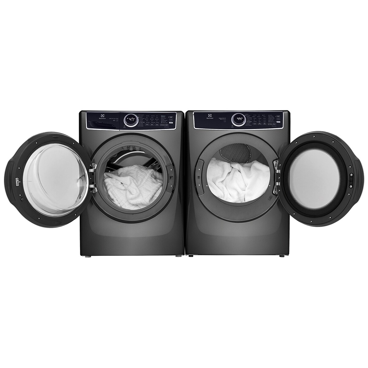 Electrolux 500 Series 27 in. 8.0 cu. ft. Stackable Electric Dryer with Predictive Dry, Instant Refresh, Perfect Steam & Sanitize Cycle - Titanium, Titanium, hires