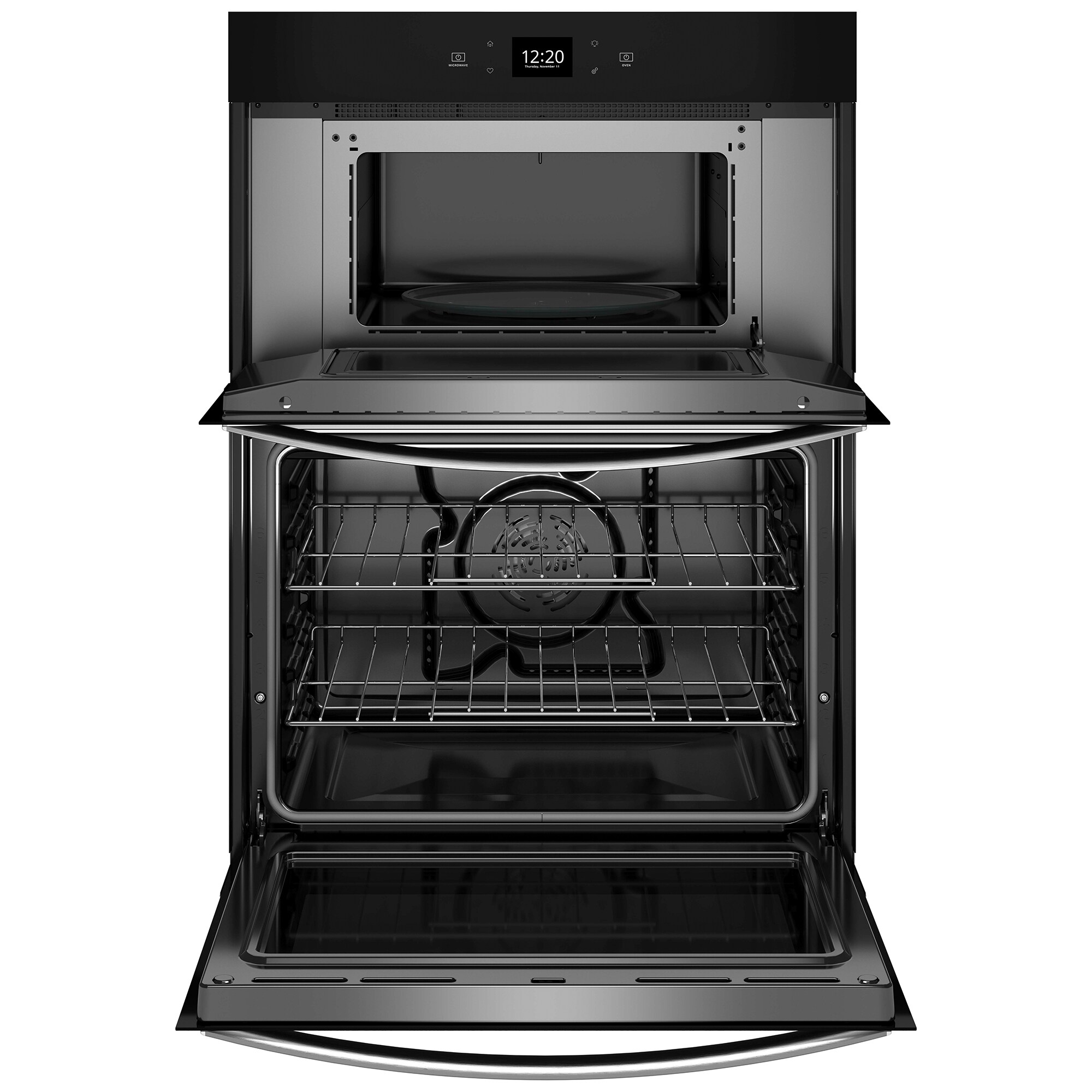 Whirlpool 30 in. 6.4 cu. ft. Smart Electric Microwave/Wall Oven Combo with Standard Convection & Sensor Cooking - Fingerprint Resistant Stainless, , hires