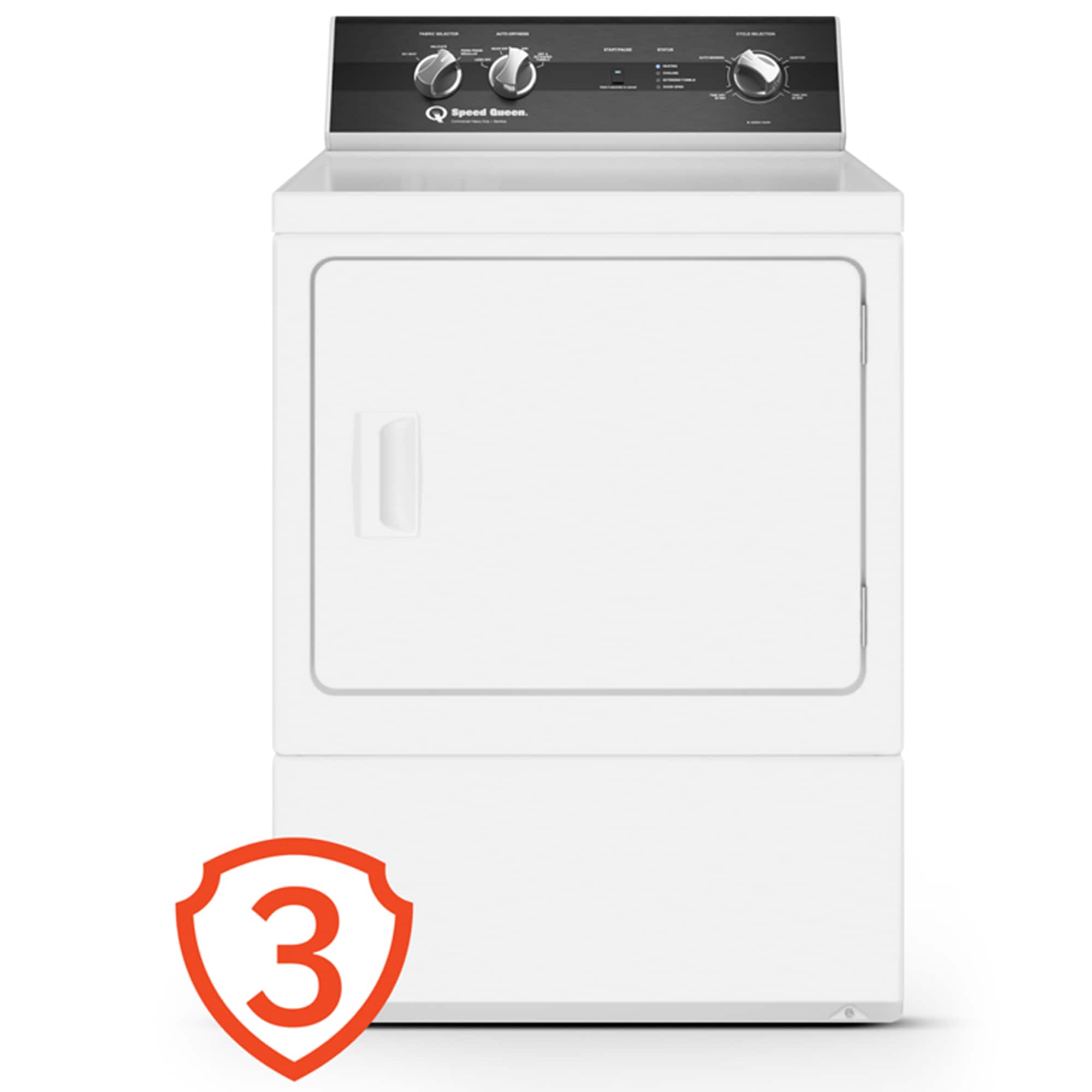 Speed Queen DR3 27 in. 7.0 cu. ft. Gas Dryer with Sensor Dry & Sanitize Cycle - White, , hires