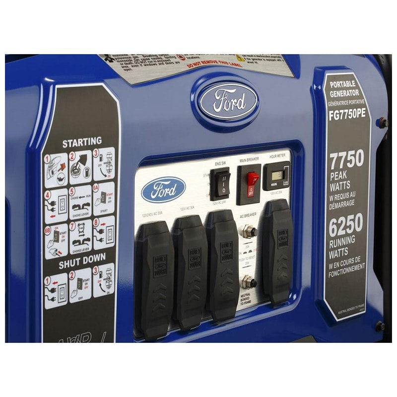 Ford 7,750 Watt DUAL FUEL 4 Cycle Propane and Gas Engine Generator, , hires