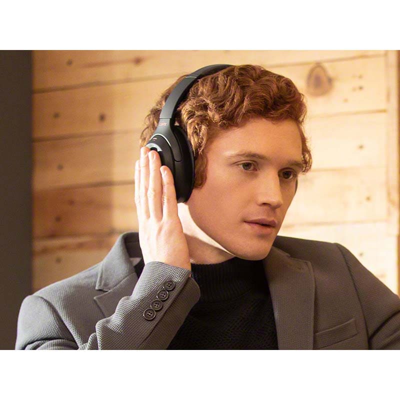 Sony - WH-1000XM4 Wireless Noise-Cancelling Over-the-Ear Headphones - Black, , hires