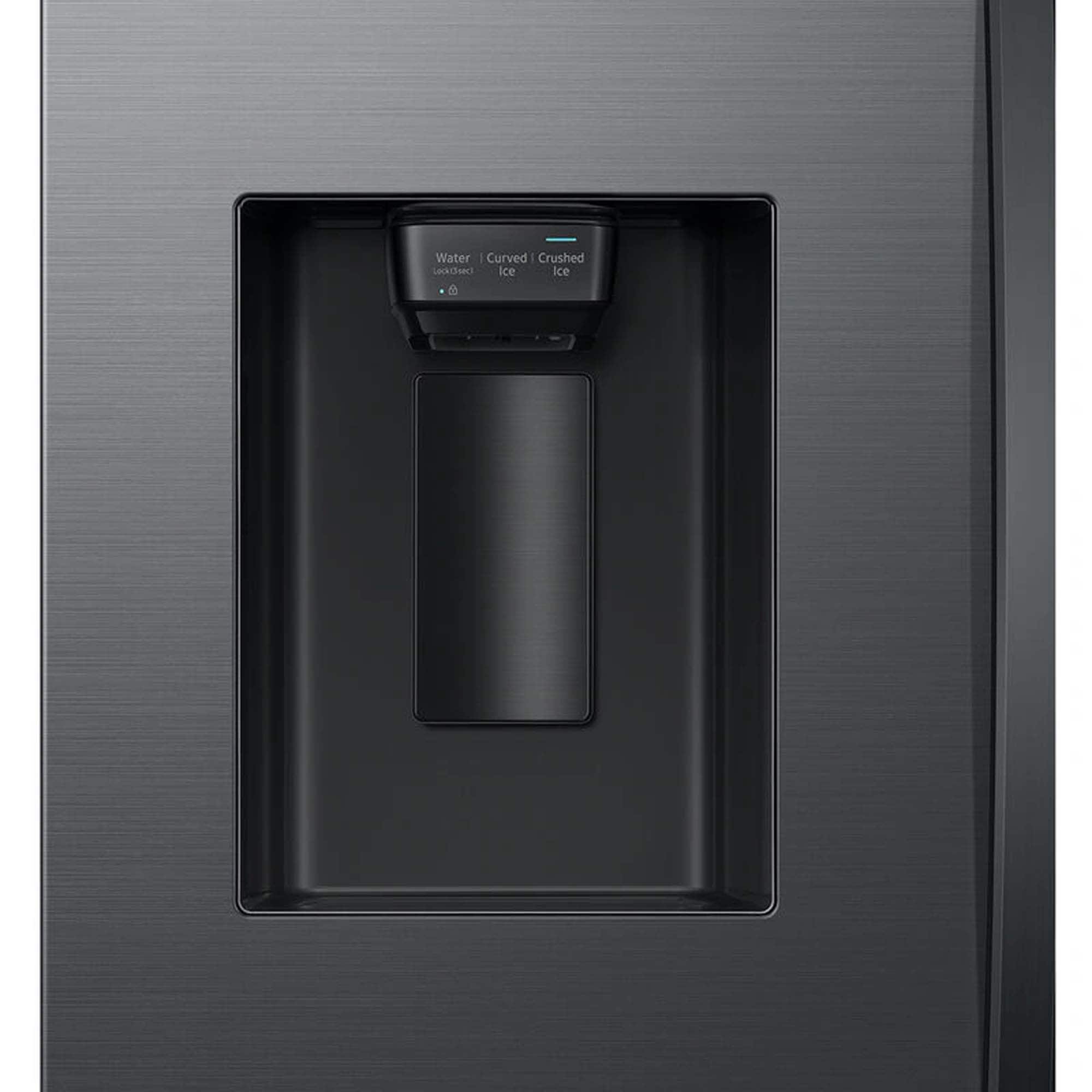 Samsung 36 in. 30.5 cu. ft. Smart French Door Refrigerator with Ice & Water Dispenser - Matte Black Steel, Matte Black Steel, hires