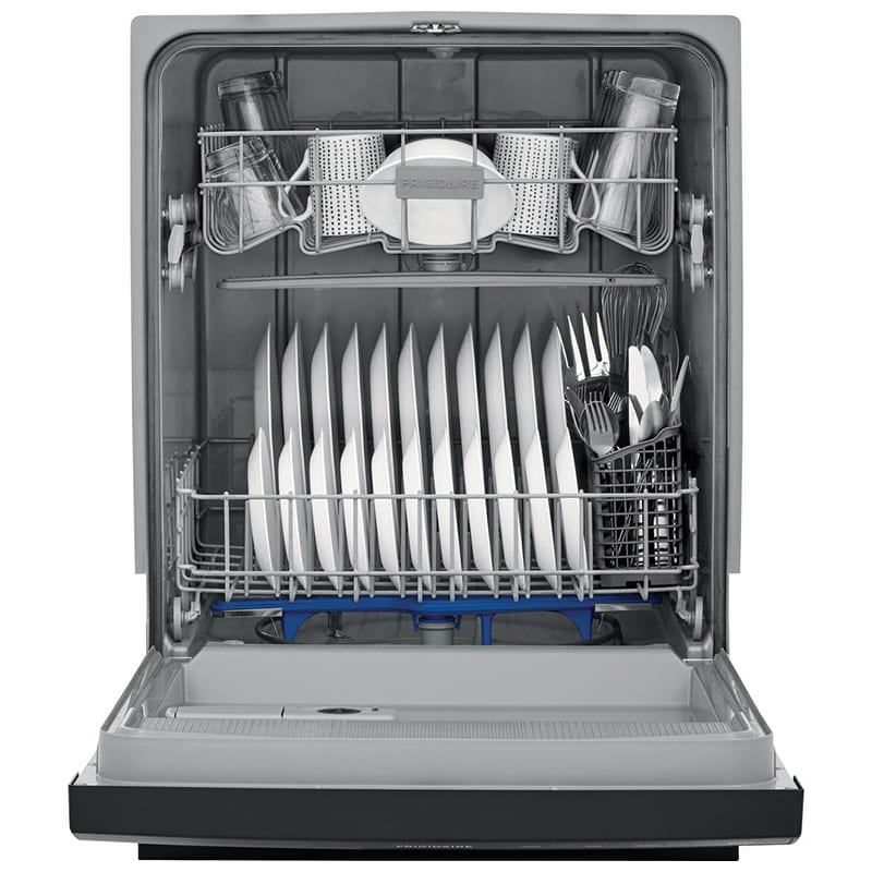 Frigidaire 24 in. Front Control Dishwasher with 55 dBa Sound Level & Pocket - Stainless Steel, Stainless Steel, hires