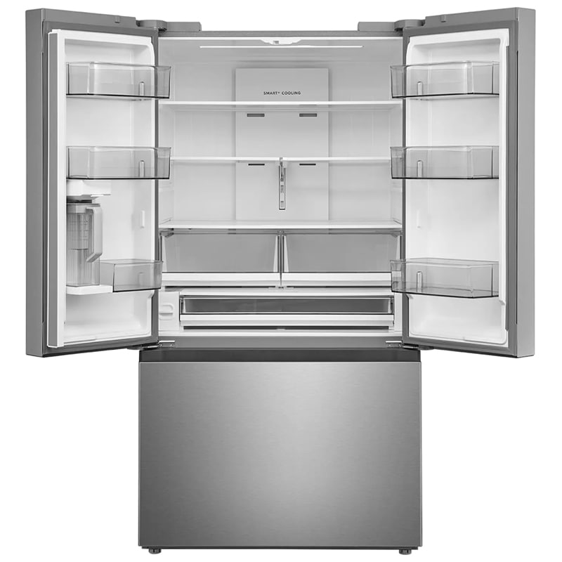 Midea 36 in. 31.7 cu. ft. Smart Garage-Ready French Door Refrigerator with Internal Water Dispenser - Stainless Steel, , hires