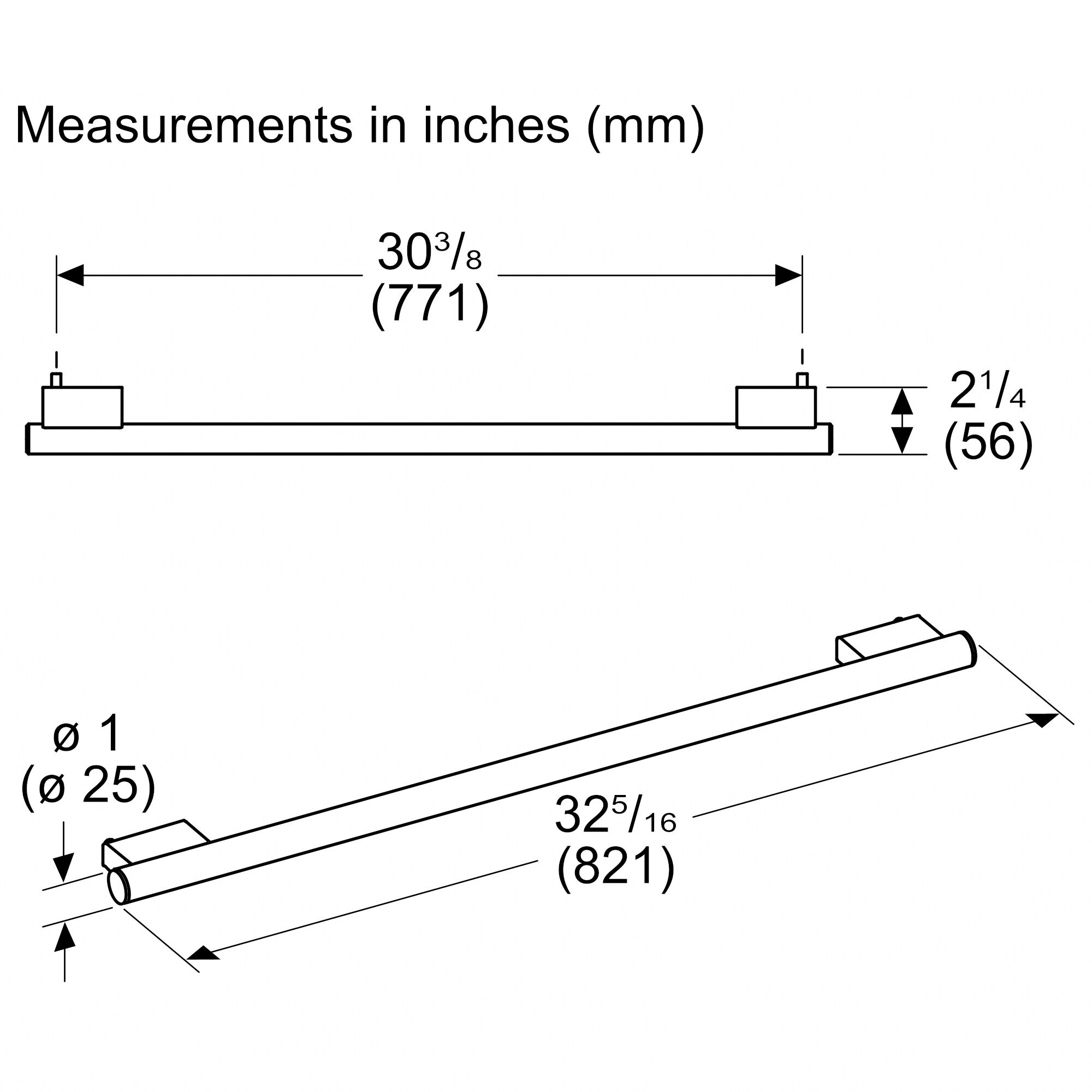 Thermador Masterpiece Handle Kit for Refrigerators - Stainless Steel, , hires