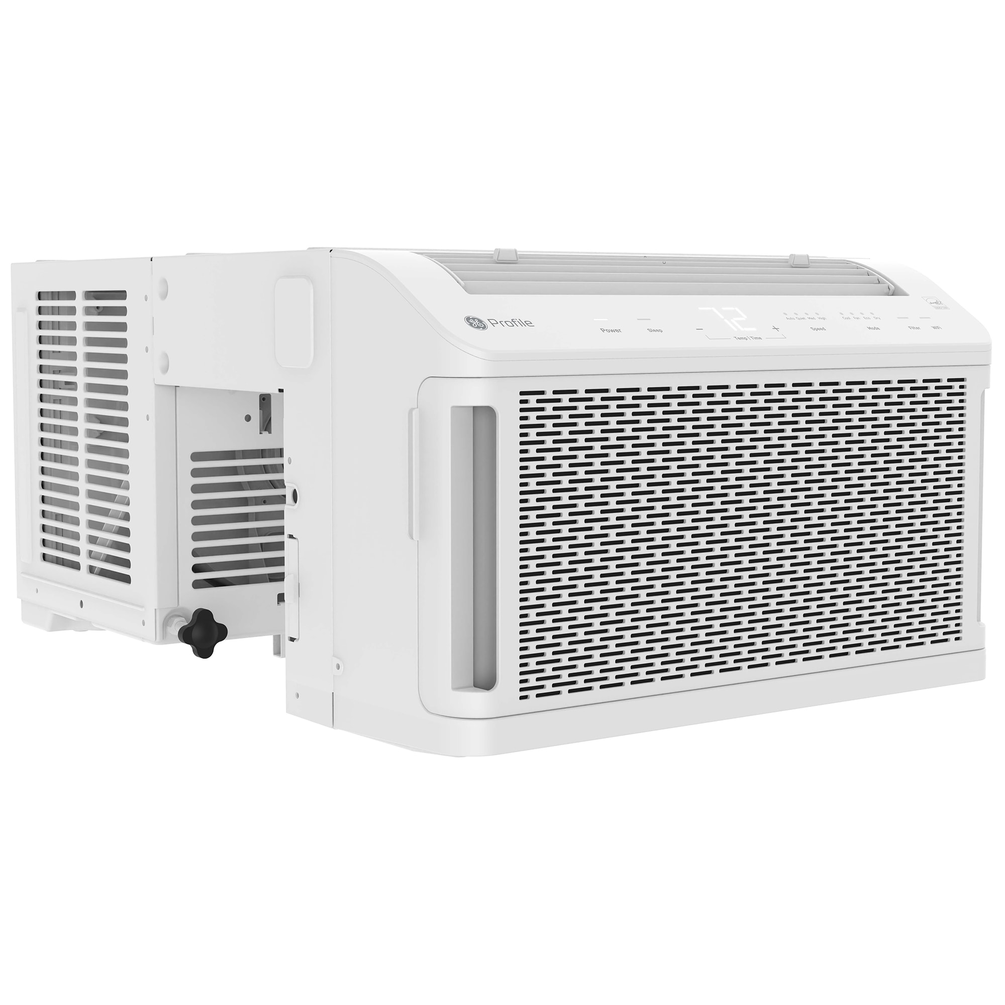 GE Profile Clearview 6,100 BTU Smart Saddle Window Air Conditioner with 3 Fan Speeds, Sleep Mode & Remote Control - White, , hires