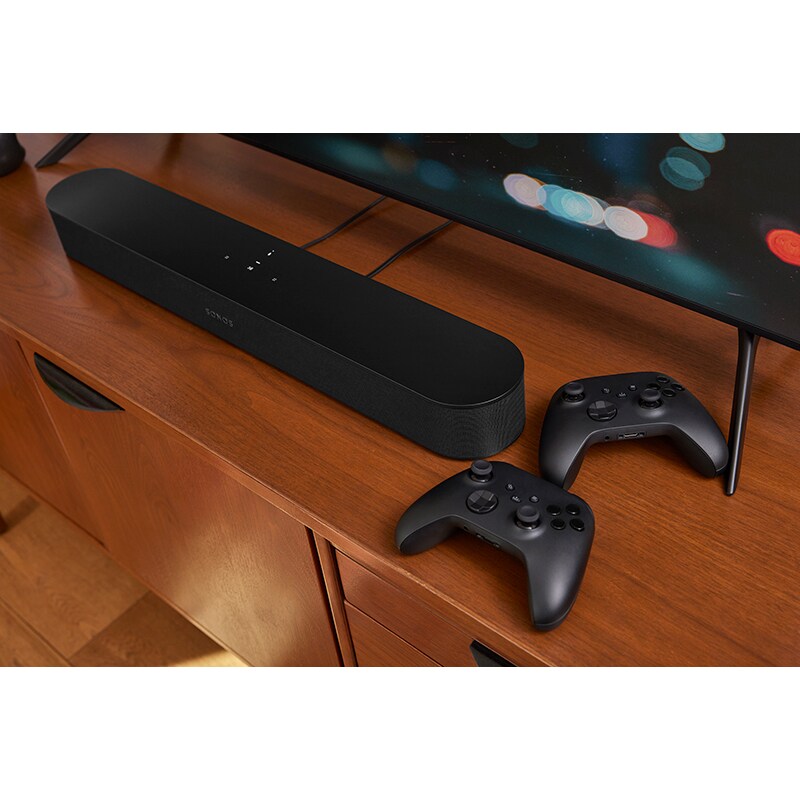 Sonos Beam (Gen 2) 5 Channel Dolby Atmos Smart Sound Bar - Black, Black, hires