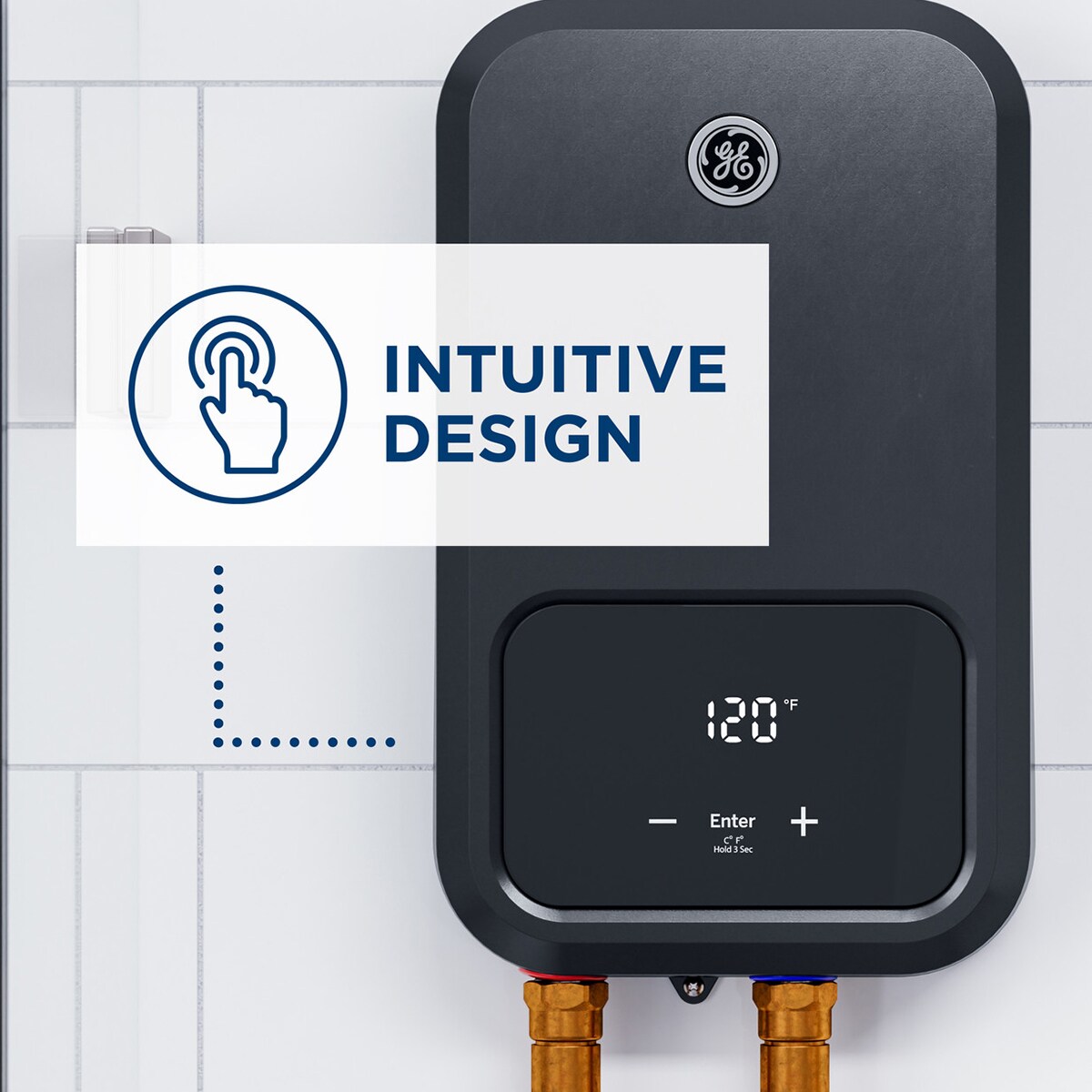 GE Electric Tankless Small to Medium Point of Use Water Heater with 5-Year Parts Warranty, , hires