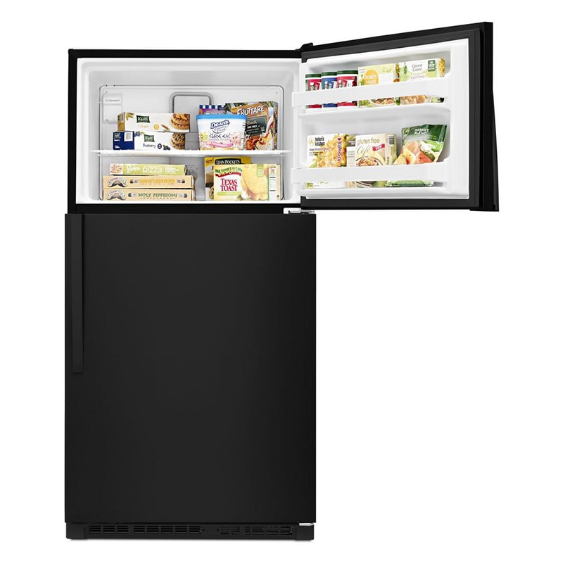 Whirlpool 33 in. 20.5 cu. ft. Top Freezer Refrigerator - Black, Black, hires