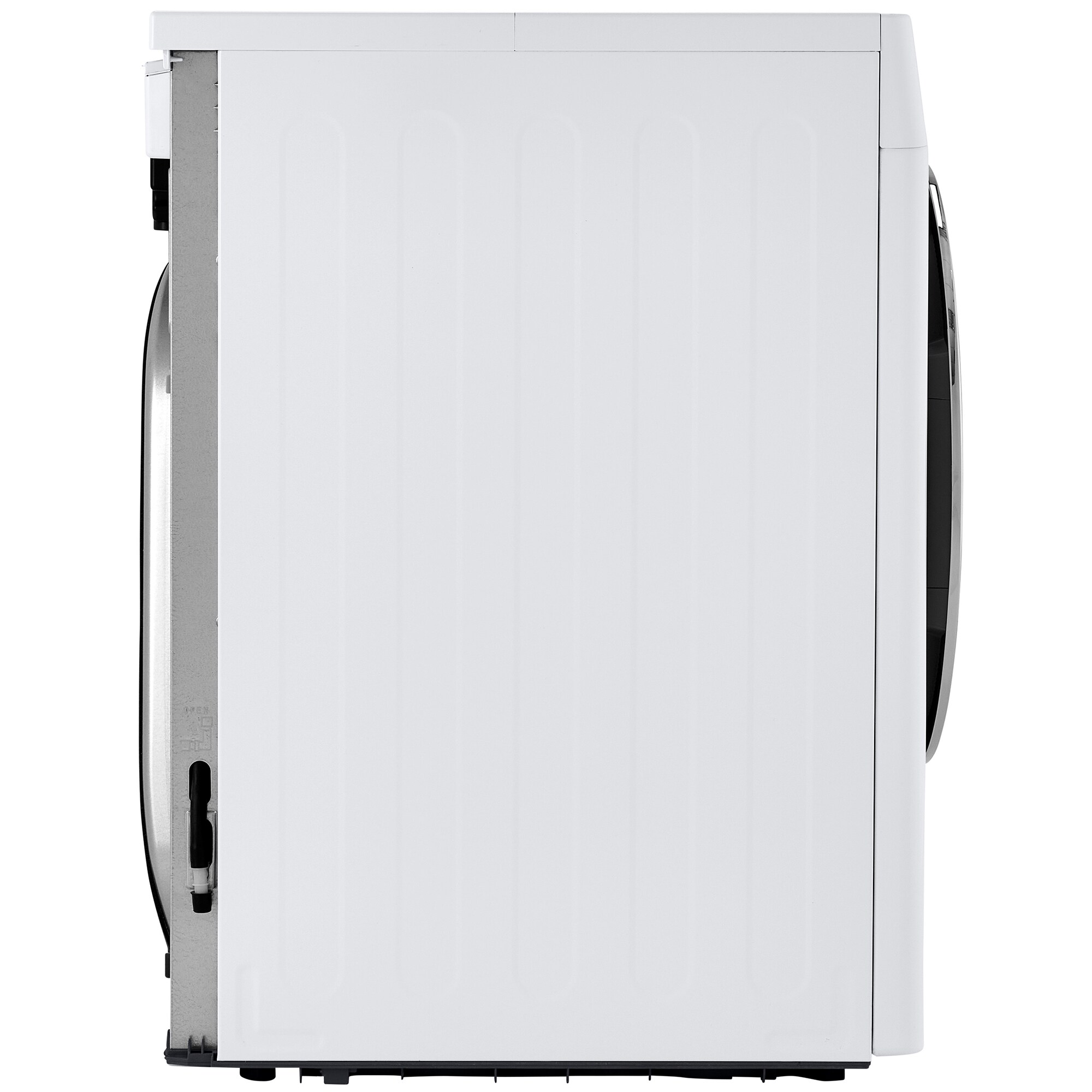 LG 24 in. 4.2 cu. ft. Smart Stackable Ventless Electric Dryer with Heat Pump, Sensor Dry & Sanitize Cycle - White, White, hires