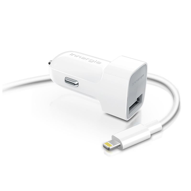 Innergie 21A Single Port USB with Lightning Cable Cellphone Adapters  Cables  ADC10ABAB  PC Richard  Son