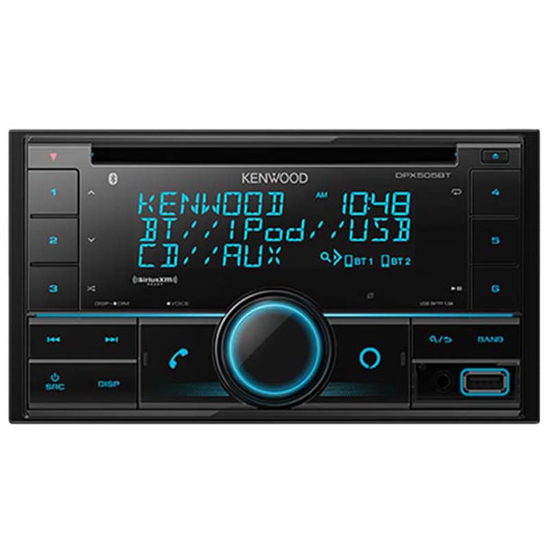 Kenwood Dual Din Sized CD Receiver with Bluetooth, , hires