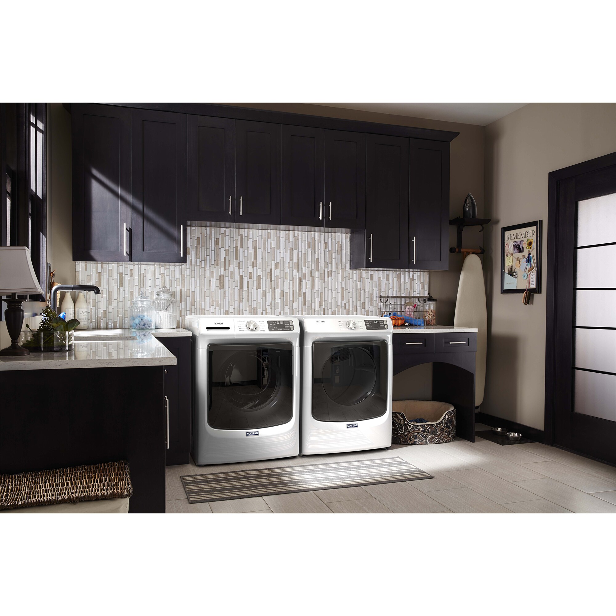 Maytag 27 in. 4.5 cu. ft. Stackable Front Load Washer with Extra Power and 12-Hr Fresh Spin Option - White, White, hires