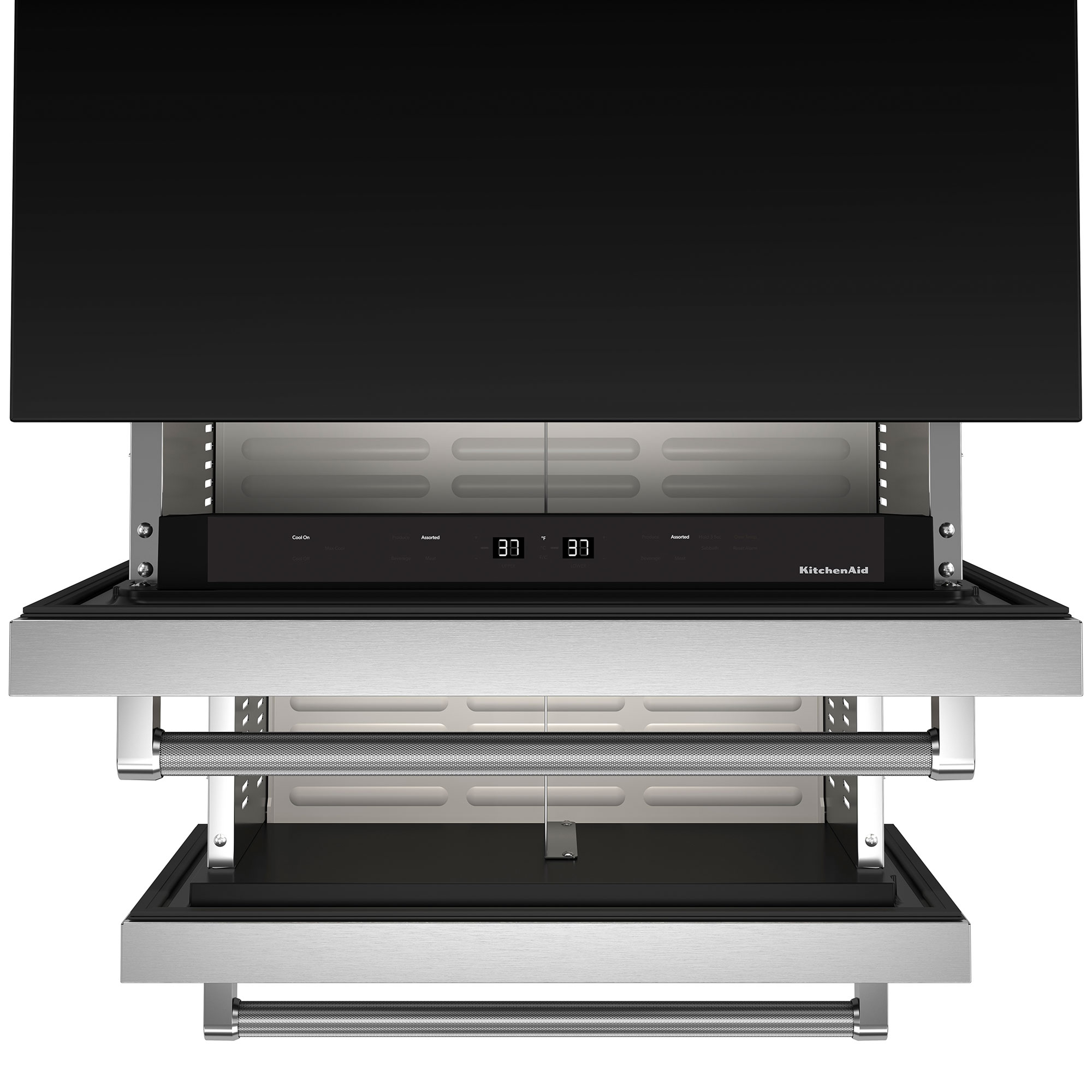 KitchenAid 24 in. 4.4 cu. ft. Double Refrigerator Drawers - Stainless Steel, , hires