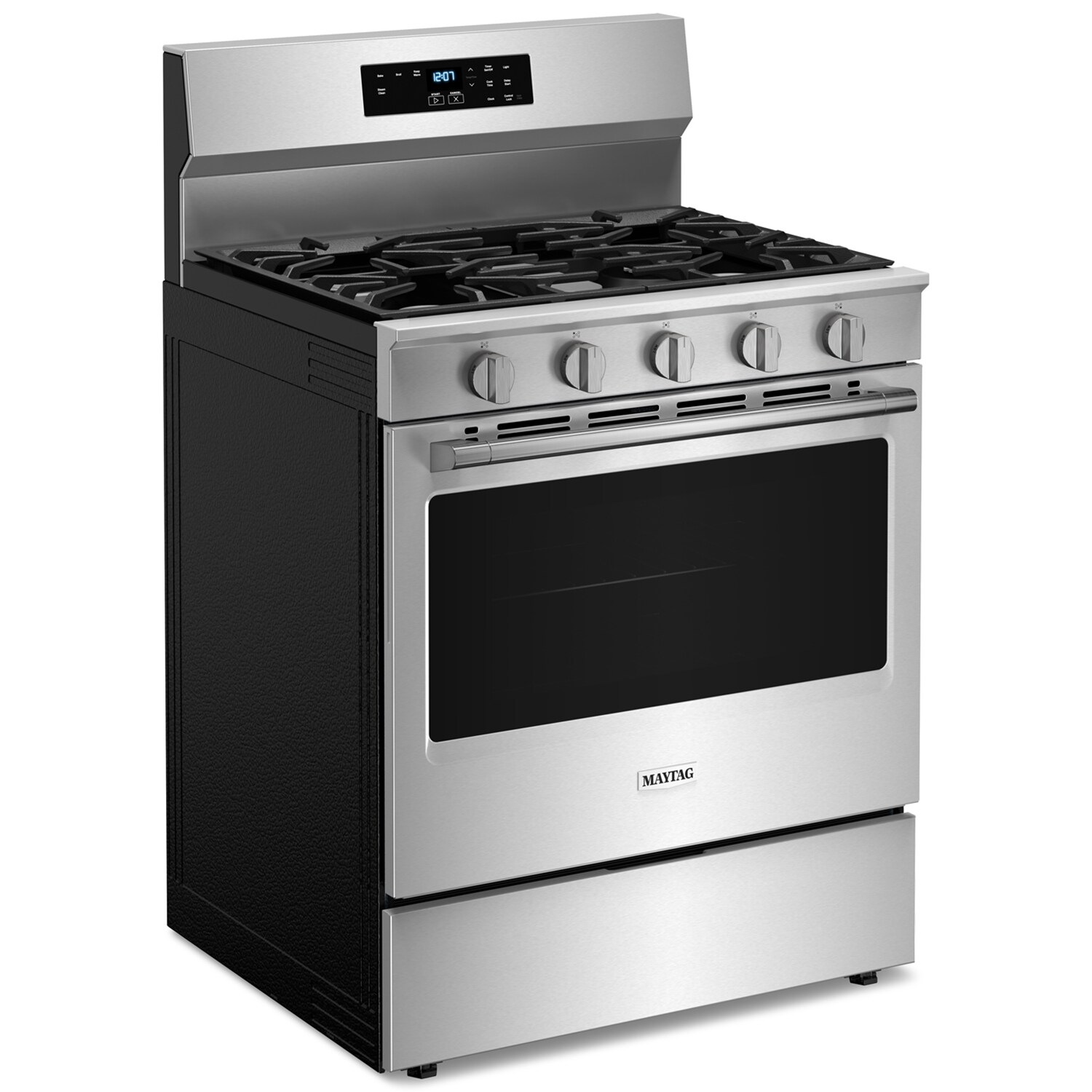 Maytag 30 in. 5 cu. ft. Gas Range with 5 Sealed Burners - Stainless Steel, Stainless Steel, hires