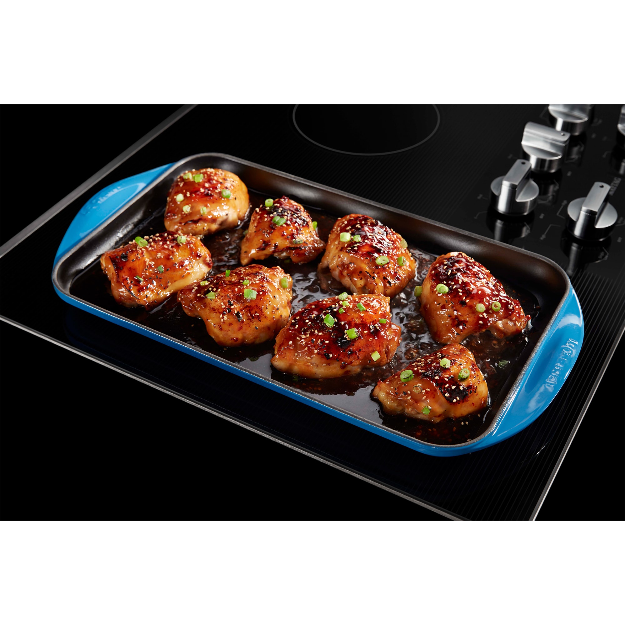 Maytag 36 in. 5-Burner Electric Cooktop with Power Burner, Reversible Grill & Griddle - Stainless Steel, , hires