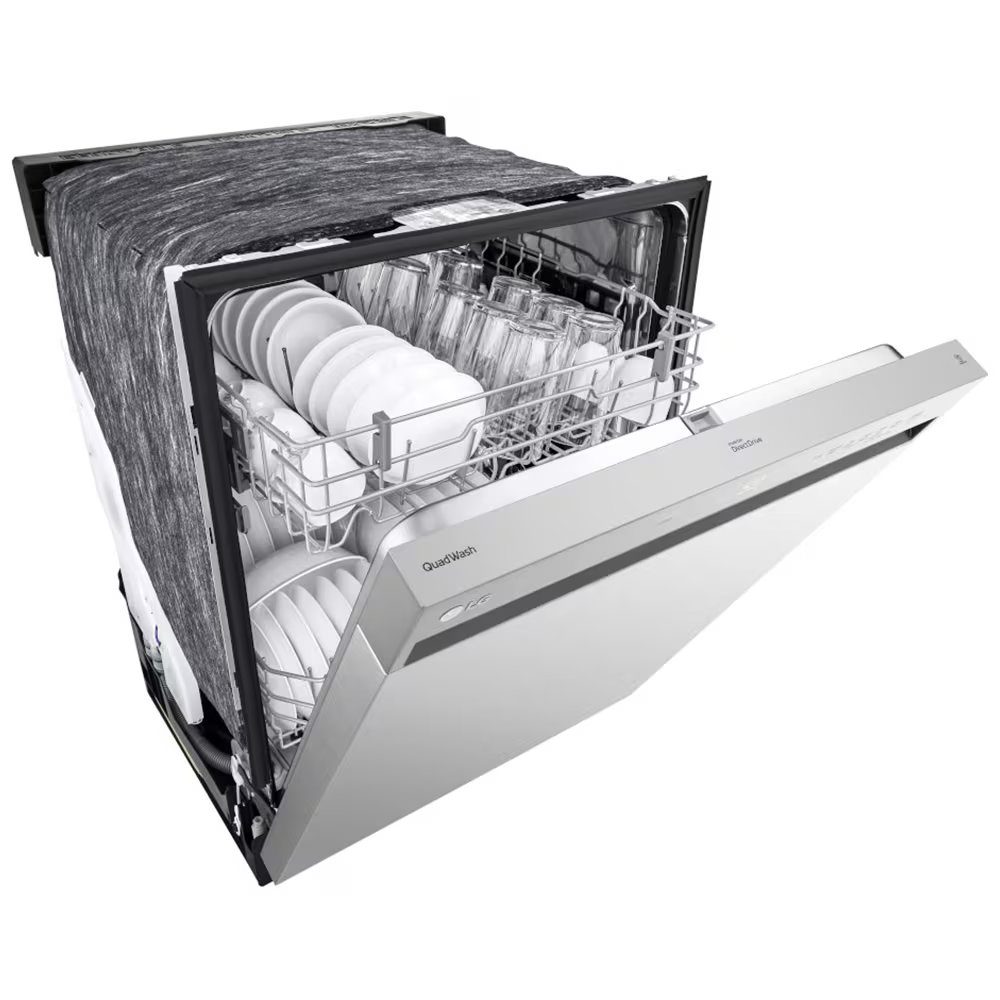 LG 24 in. Front Control Dishwasher with 50 dBa Sound Level, Dynamic Dry & Pocket - Stainless Steel, , hires