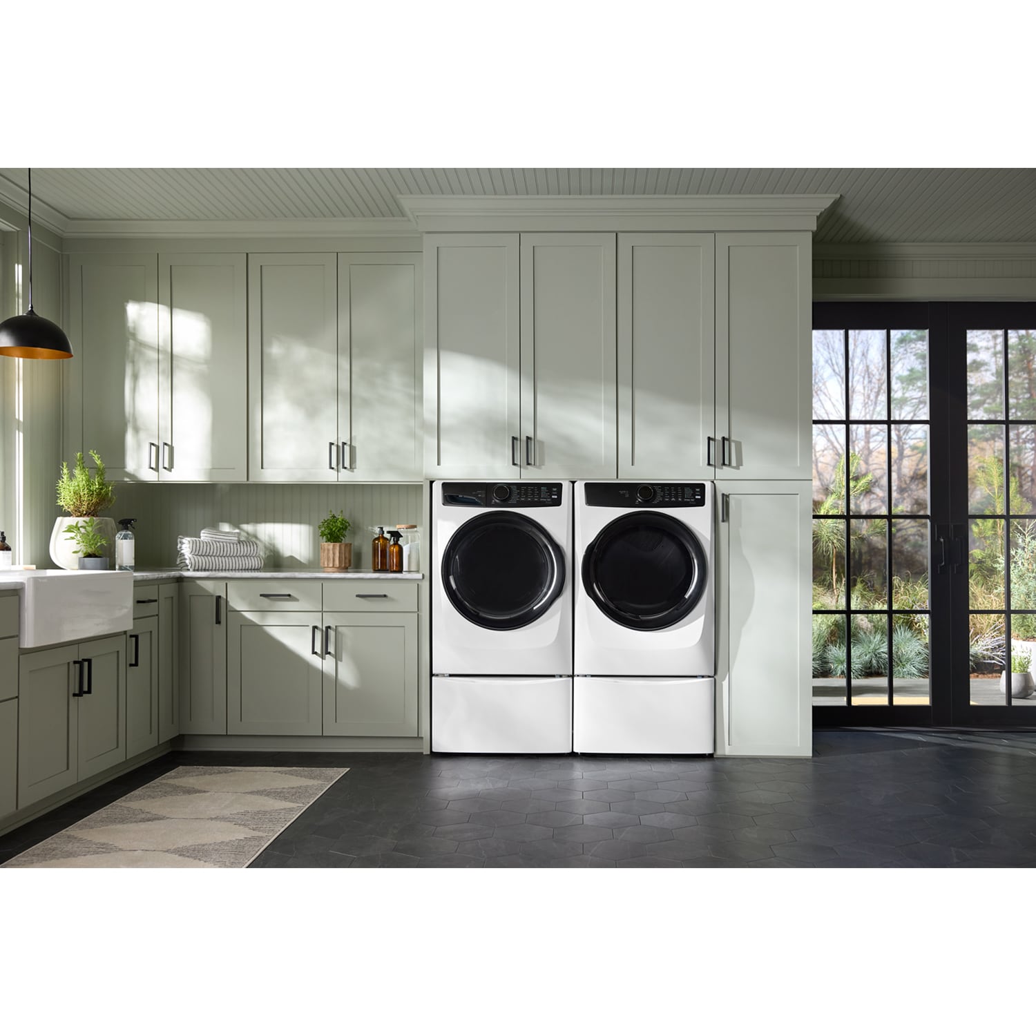 Electrolux 27 in. 4.5 cu. ft. Stackable Front Load Washer with LuxCare Plus Wash, SmartBoost Sanitize & Perfect Steam Cycle - White, White, hires