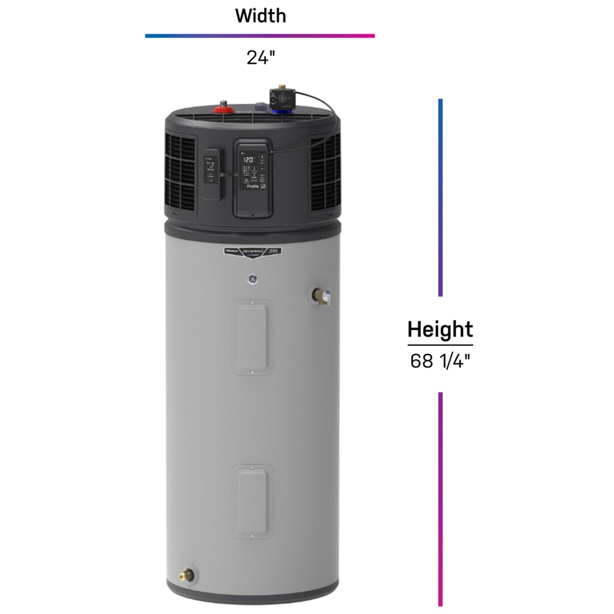 GE Profile Geospring Smart Electric 50 Gallon Tall Water Heater with 10-Year Parts Warranty, , hires