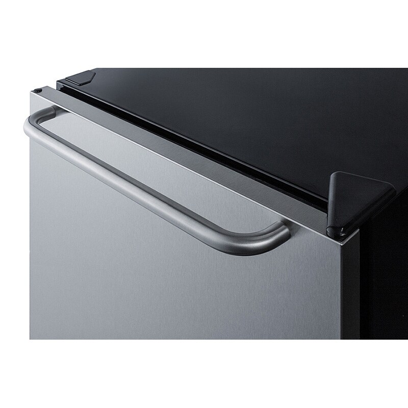 Summit 24 in. 5.5 cu. ft. ADA Compliant Undercounter Refrigerator - Stainless Steel with Black Cabinet, , hires