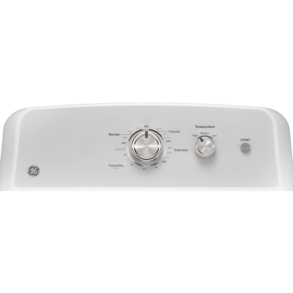 GE 27 in. 6.2 cu. ft. Electric Dryer with Up To 120 ft. Venting & Shallow Depth - White, , hires