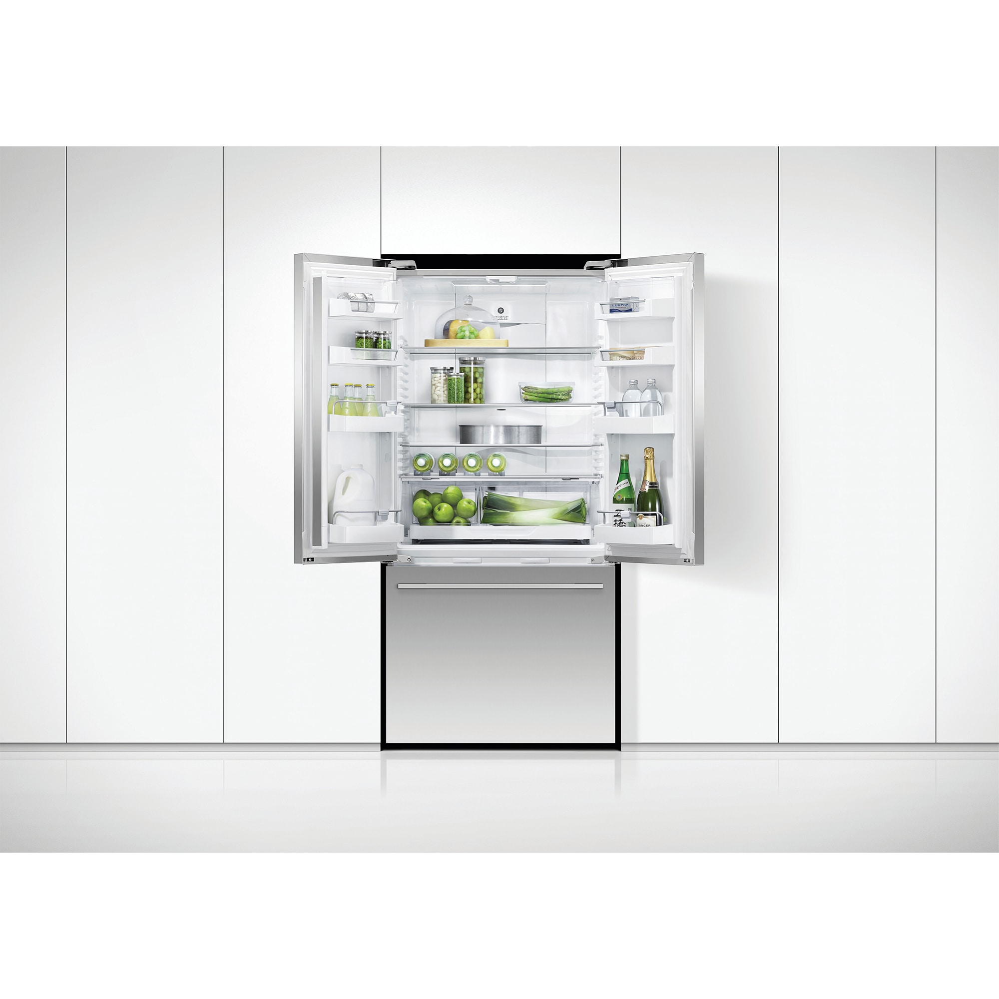Fisher & Paykel Series 7 31 in. 16.9 cu. ft. Smart Counter Depth French Door Refrigerator - Stainless Steel, , hires