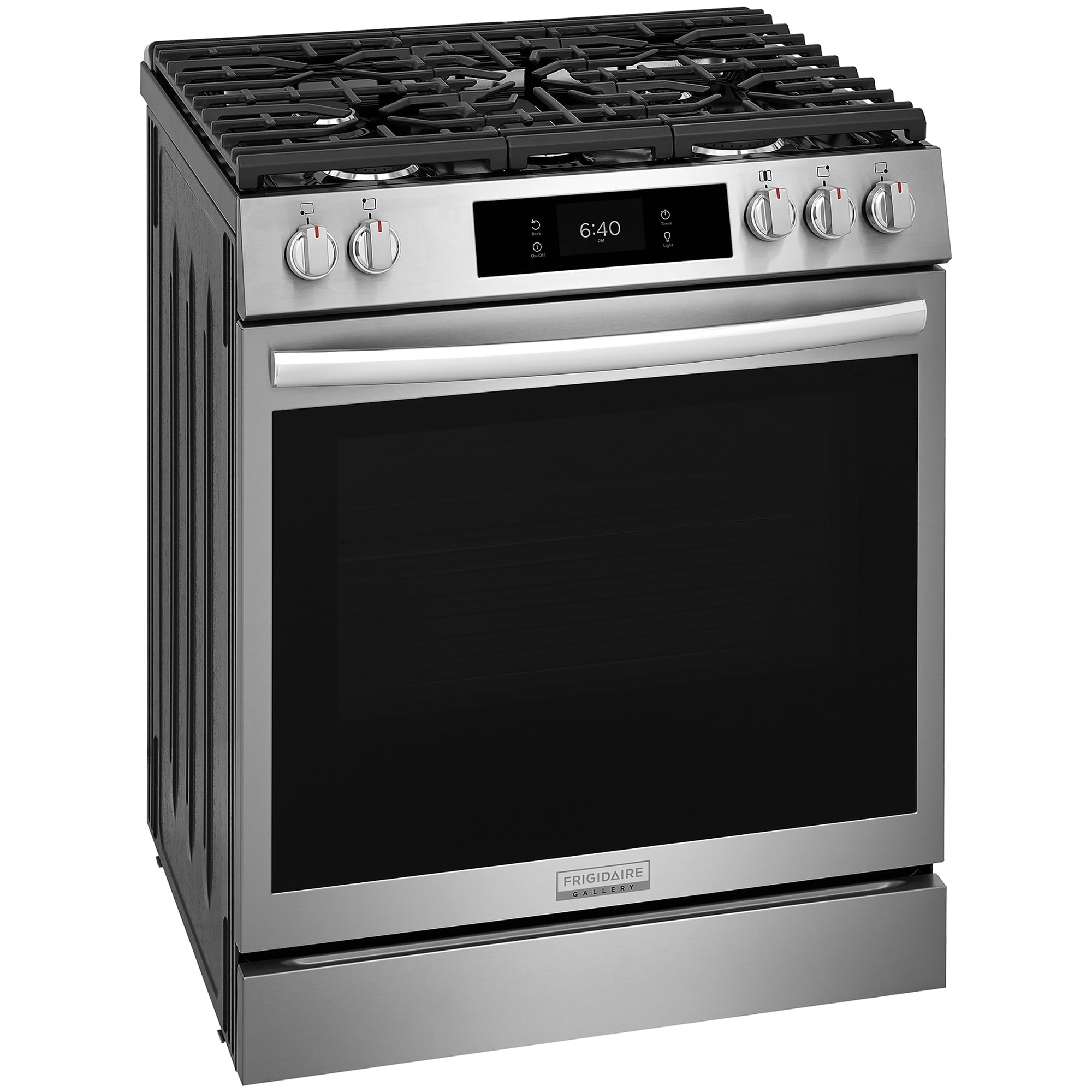 Frigidaire Gallery 30 in. 6.0 cu. ft. Air-Fry True European Convection Steam Oven Gas Range with Stone-Baked Pizza, 5 Sealed Burners & Griddle - Stainless Steel, , hires