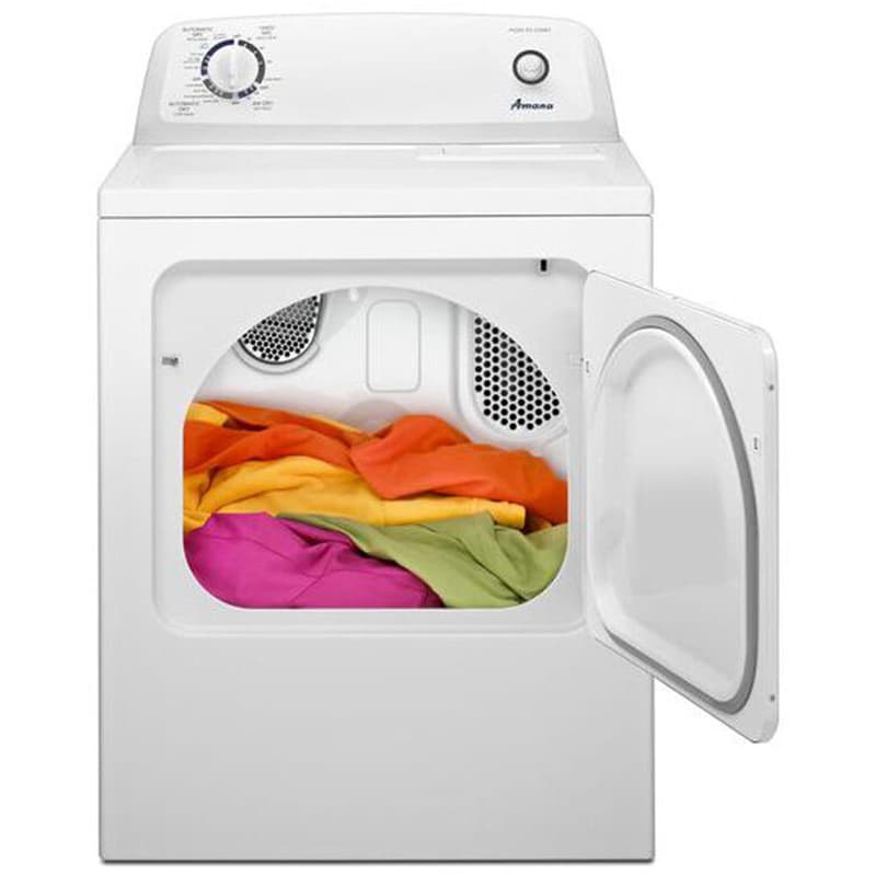 Amana 29 in. 6.5 cu. ft. Electric Dryer with Wrinkle Prevent Option - White, , hires