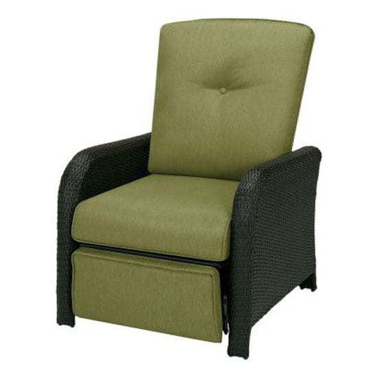 Hanover Strathmere Patio Furniture Reclining Lounge Chair - Green, , hires