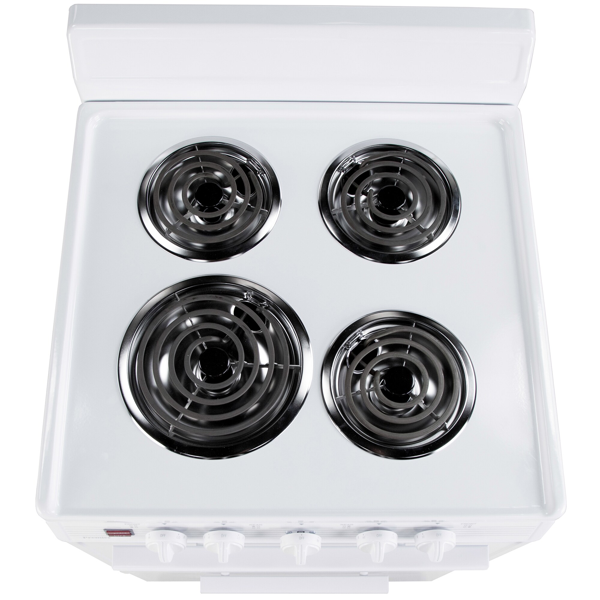 Premier 24 in. 3 cu. ft. Electric Range with Coil Burners - White, , hires
