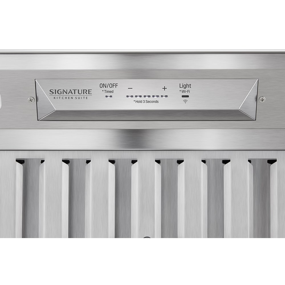 Signature Kitchen Suite 48 in. Smart Ducted Standard Range Hood with 1200 CFM, 5 Fan Speeds & 2 LED Lights - Stainless Steel, , hires