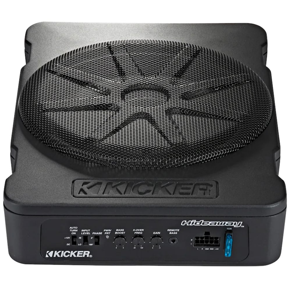 Kicker Hideaway HS10 10" Powered Subwoofer - Black, , hires