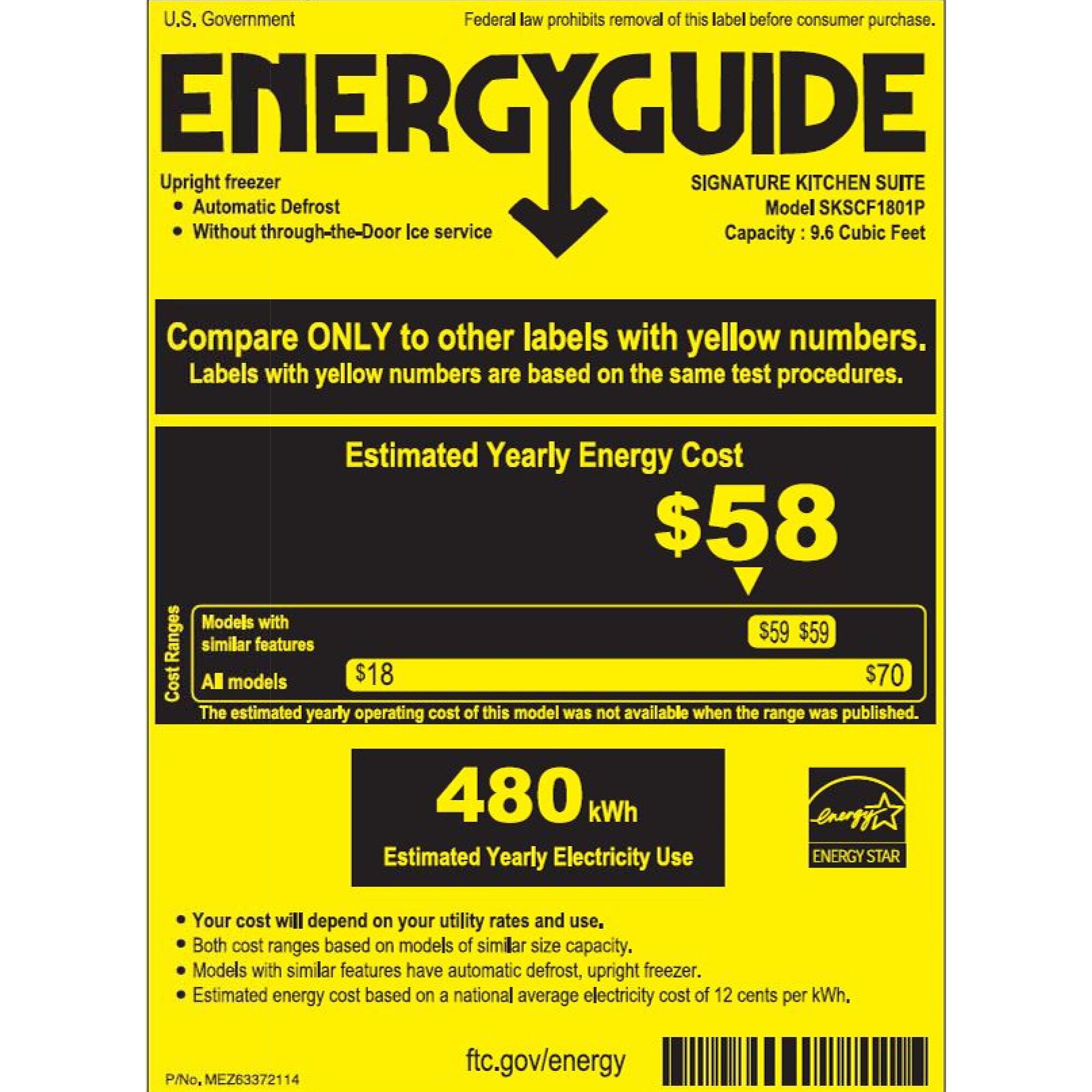 Signature Kitchen Suite 18 in. 9.6 cu. ft. Built-in Smart Triple-Drawers Upright Freezer with Ice-Maker & Adjustable Shelves - Custom Panel Ready, , hires