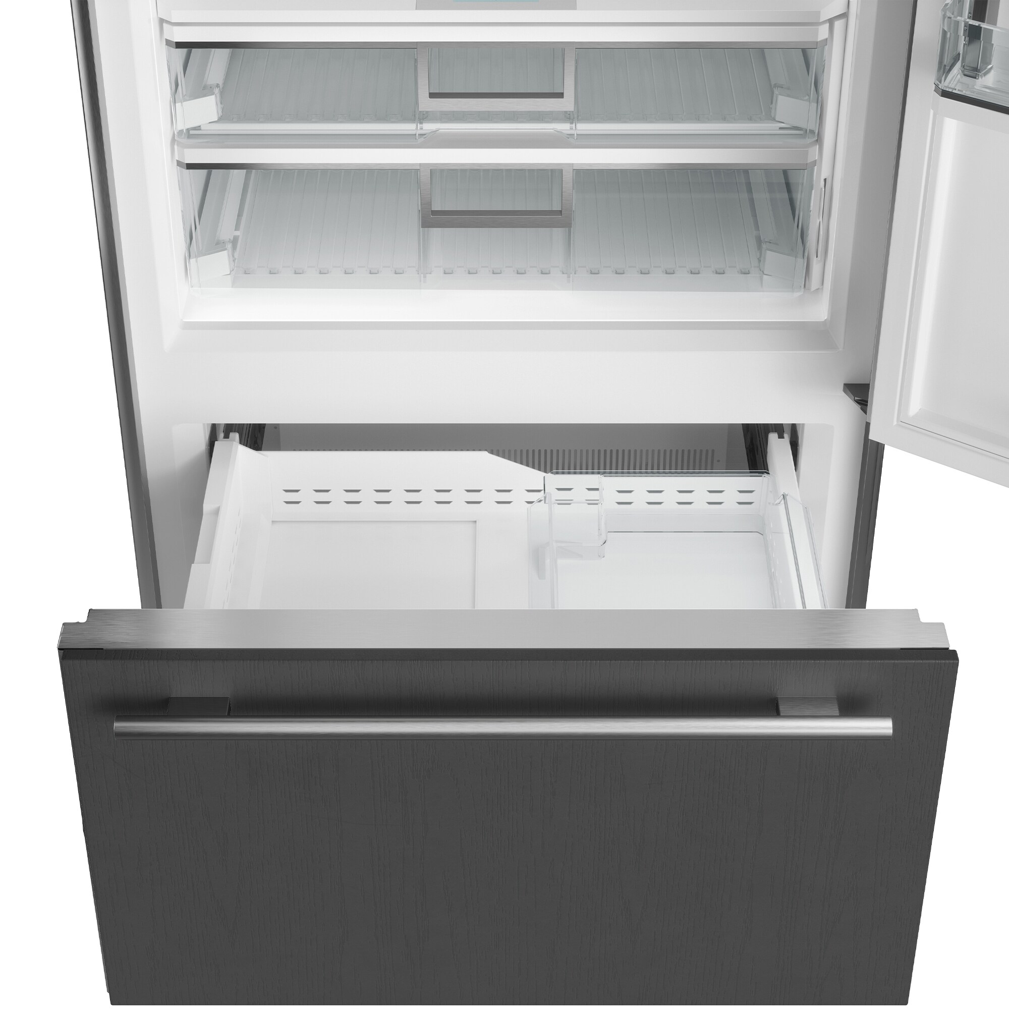 Sub-Zero Classic Series 36 in. Built-In 20.7 cu. ft. Smart Bottom Freezer Refrigerator with Tubular Handles & Internal Water Dispenser - Stainless Steel, , hires
