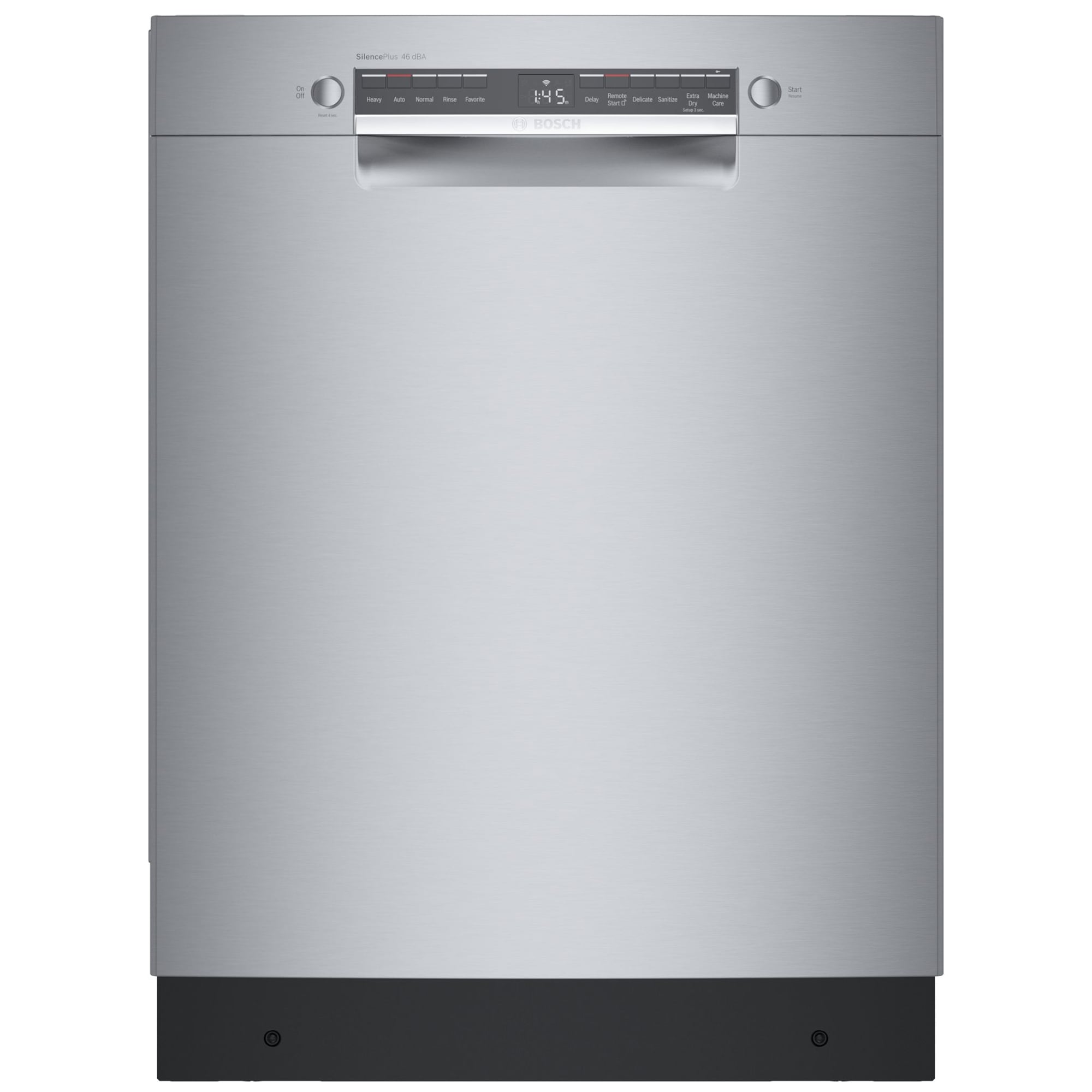Bosch 300 Series 24 in. Front Control Smart Dishwasher with 46 dBa Sound Level, PureDry & Pocket - Stainless Steel, , hires